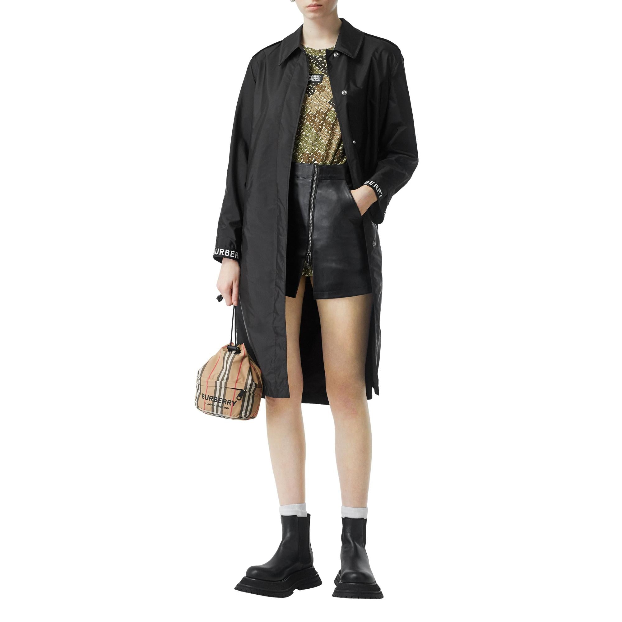 아이콘 스트라이프 나일론 드로스트링 파우치