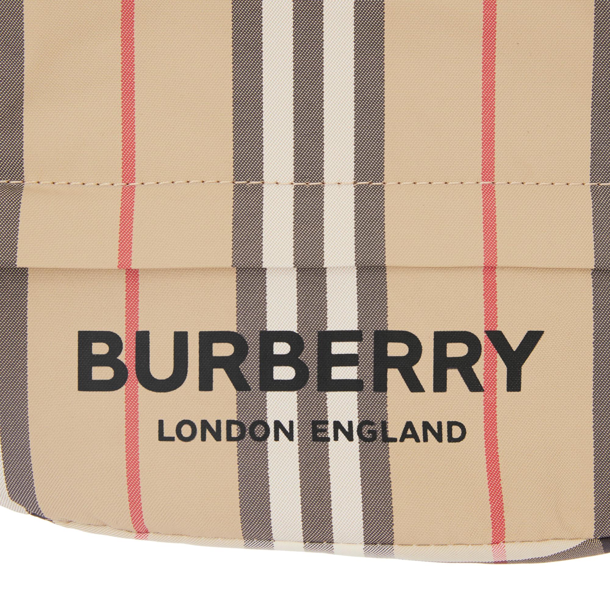 아이콘 스트라이프 나일론 드로스트링 파우치