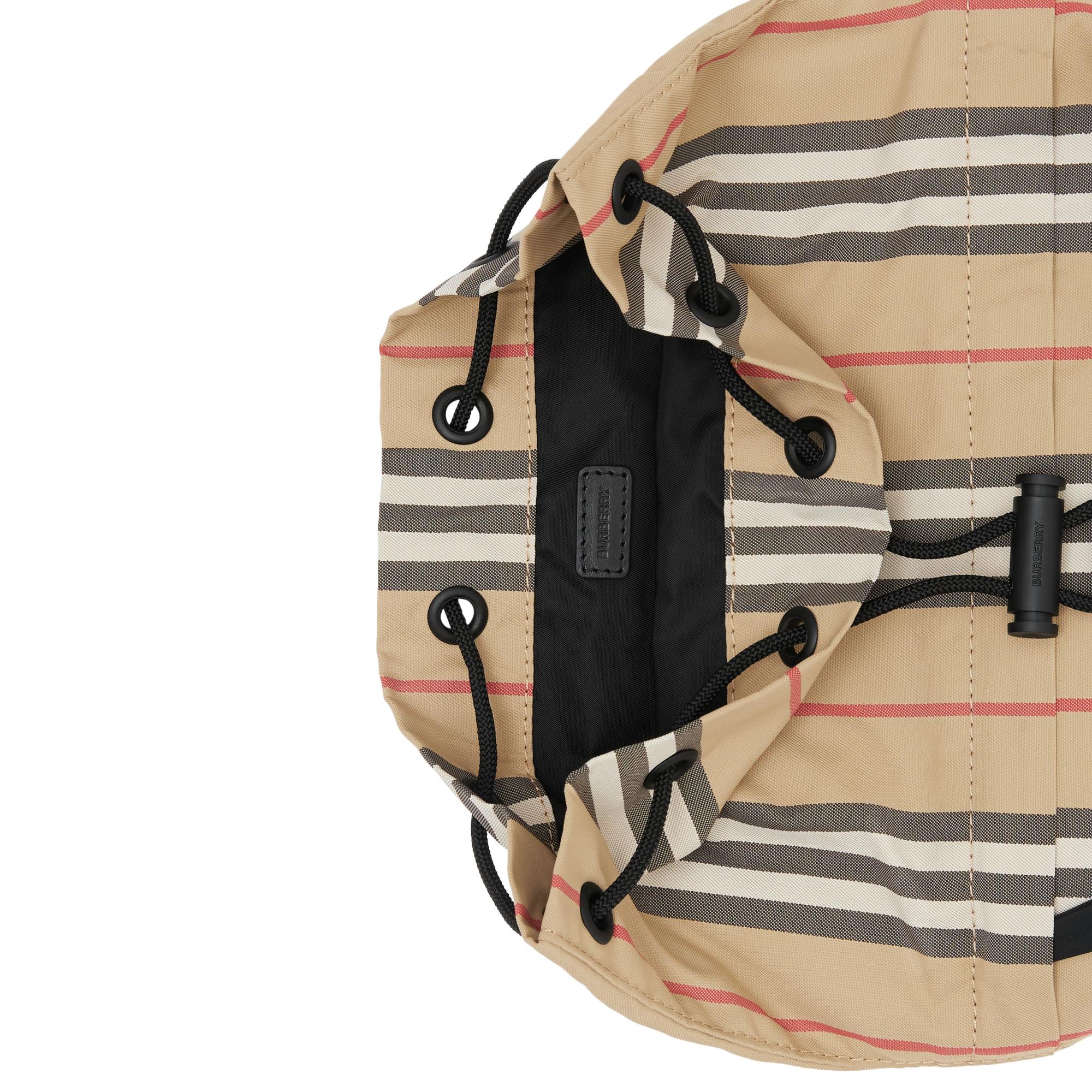 아이콘 스트라이프 나일론 드로스트링 파우치