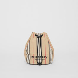 아이콘 스트라이프 나일론 드로스트링 파우치