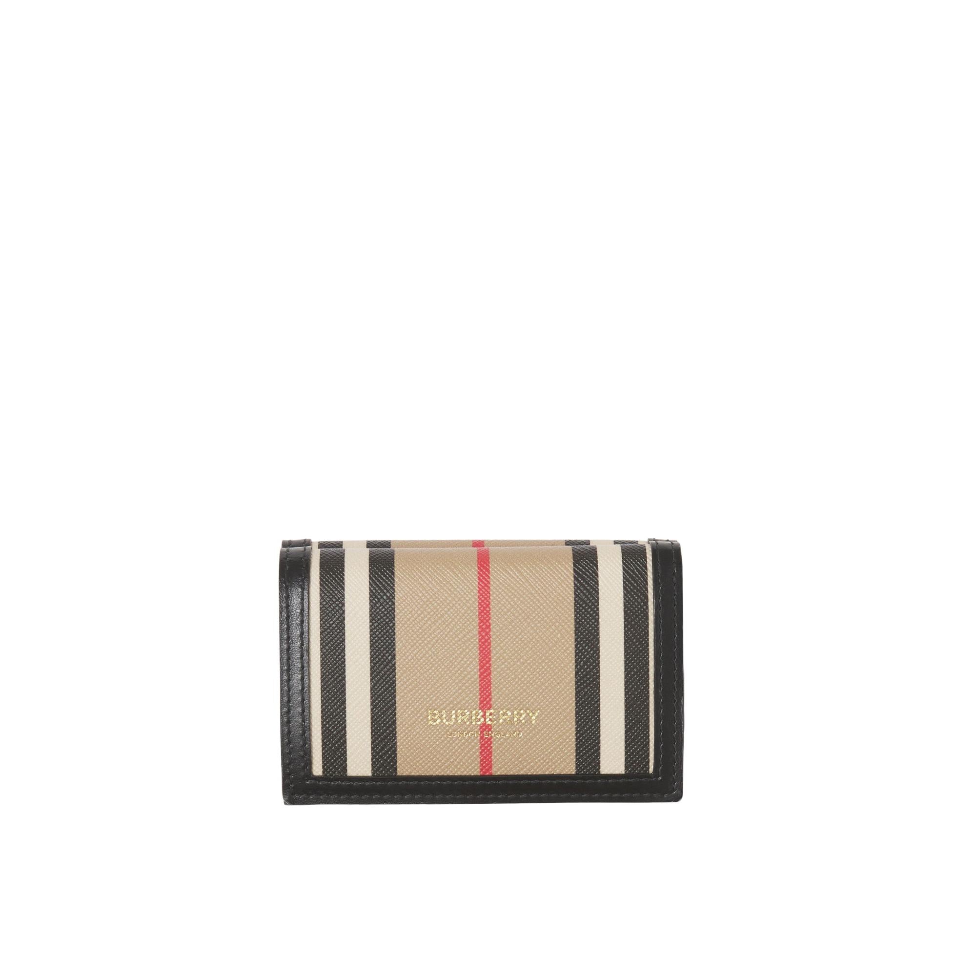 스몰 아이콘 스트라이프 반지갑