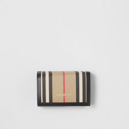 스몰 아이콘 스트라이프 반지갑