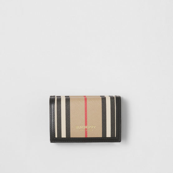 스몰 아이콘 스트라이프 반지갑