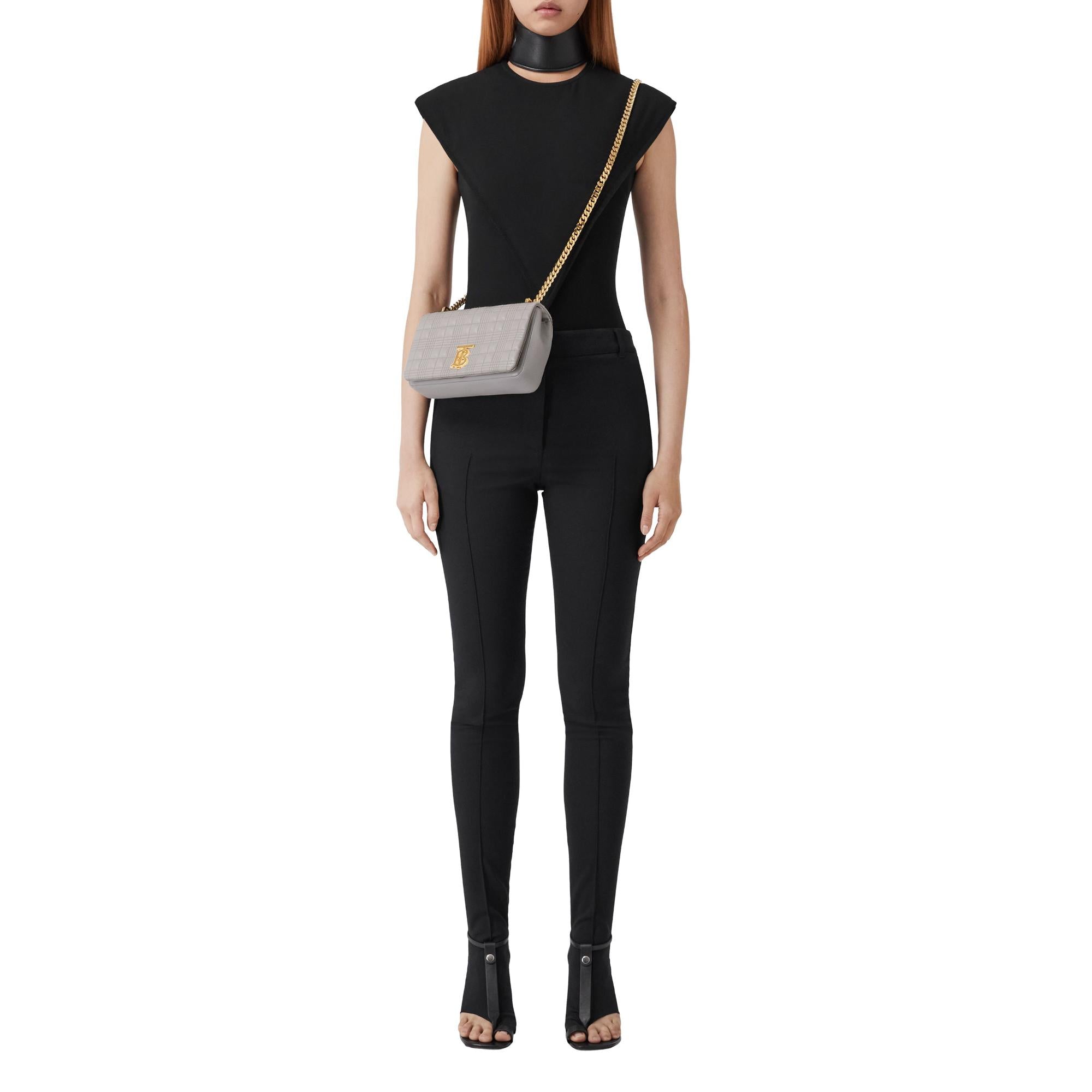 퀼팅 레더 스몰 롤라 백