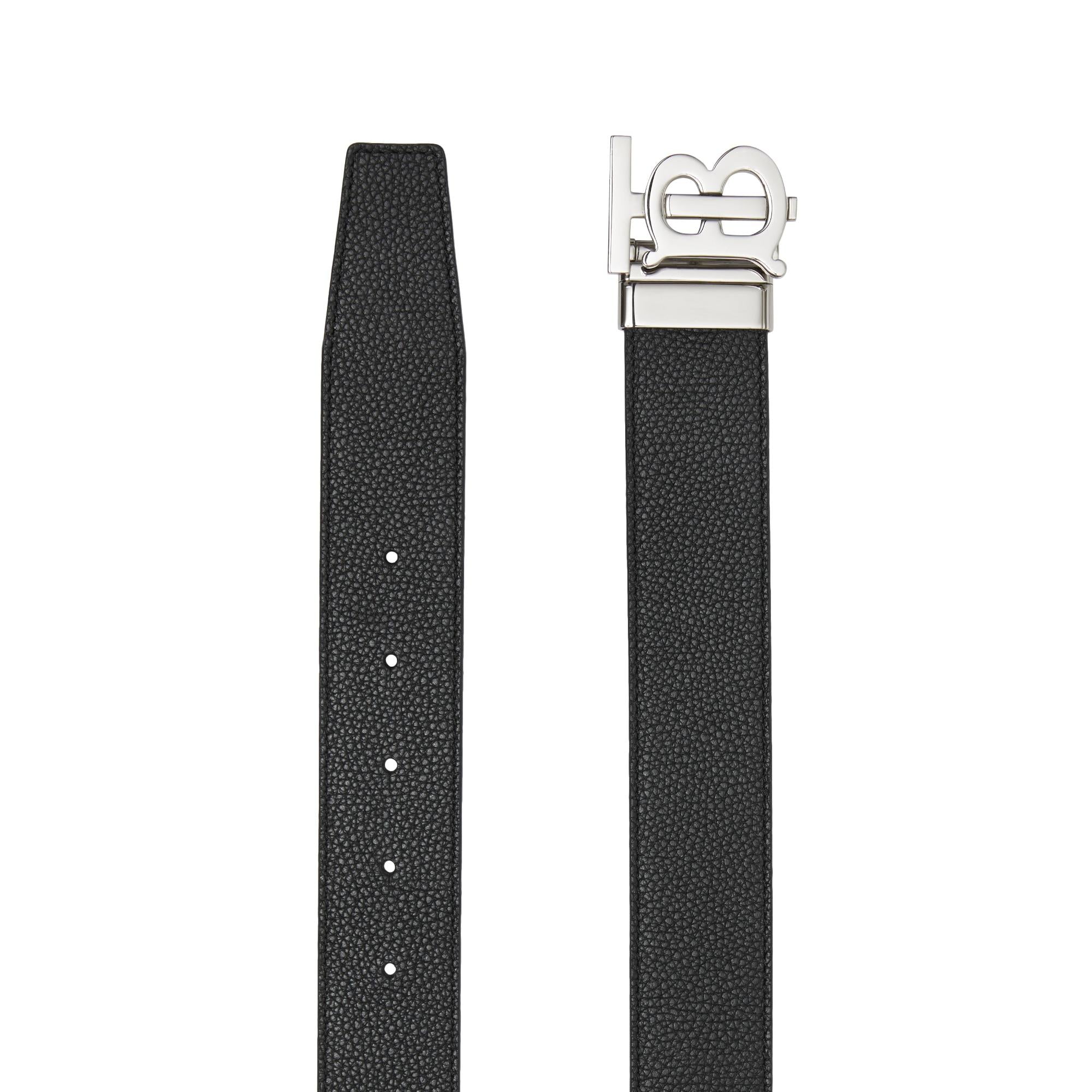 리버시블 모노그램 모티프 레더 벨트