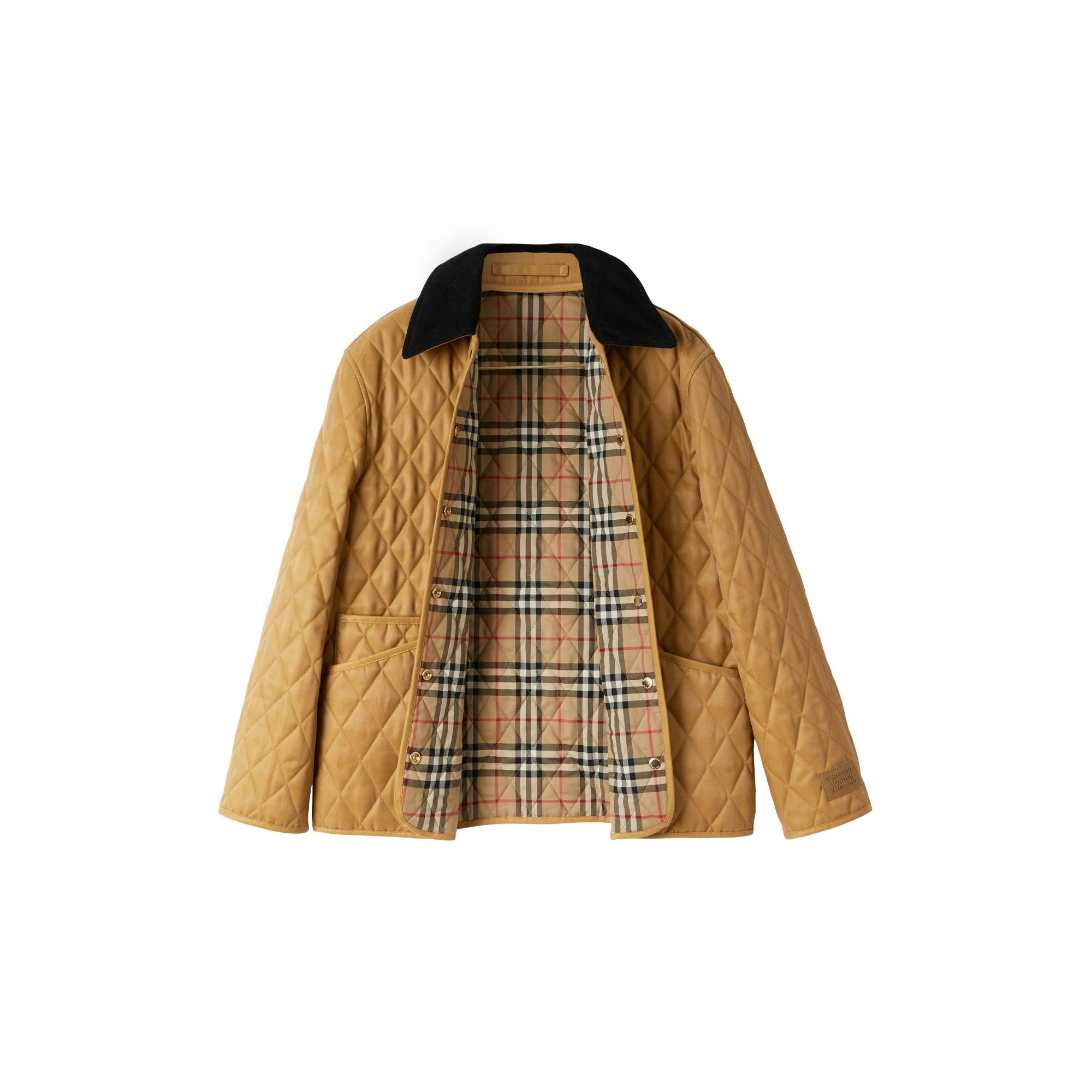 코듀로이 칼라 다이아몬드 퀼팅 재킷