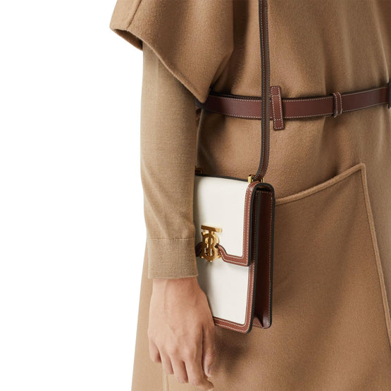 코튼 캔버스 레더 로빈 백