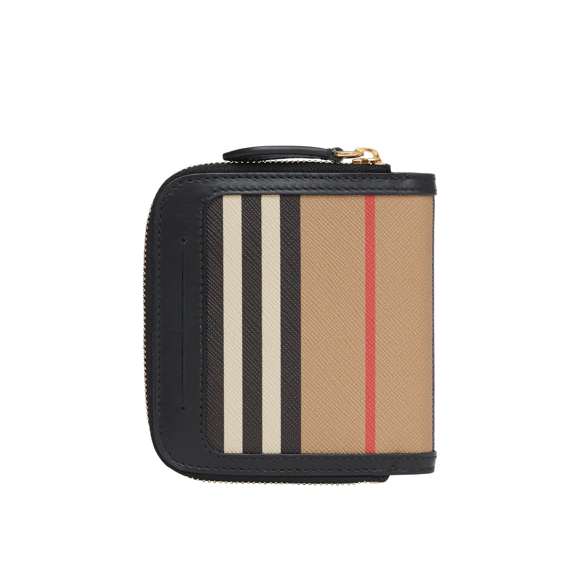 아이콘 스트라이프 레더 반지갑