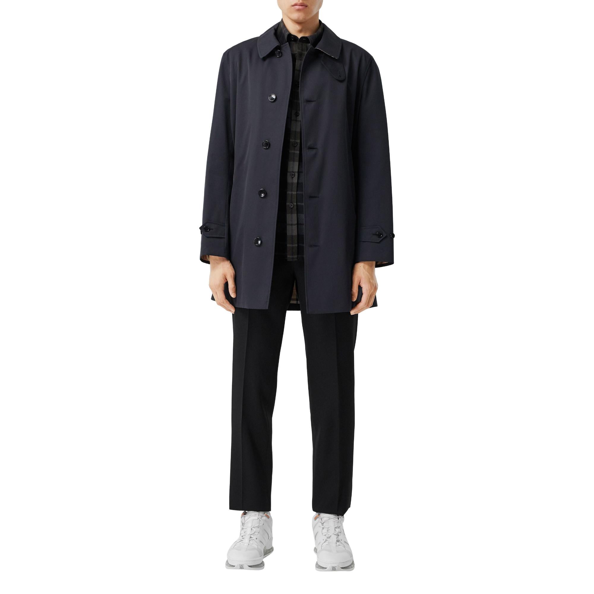 코튼 개버딘 카 코트