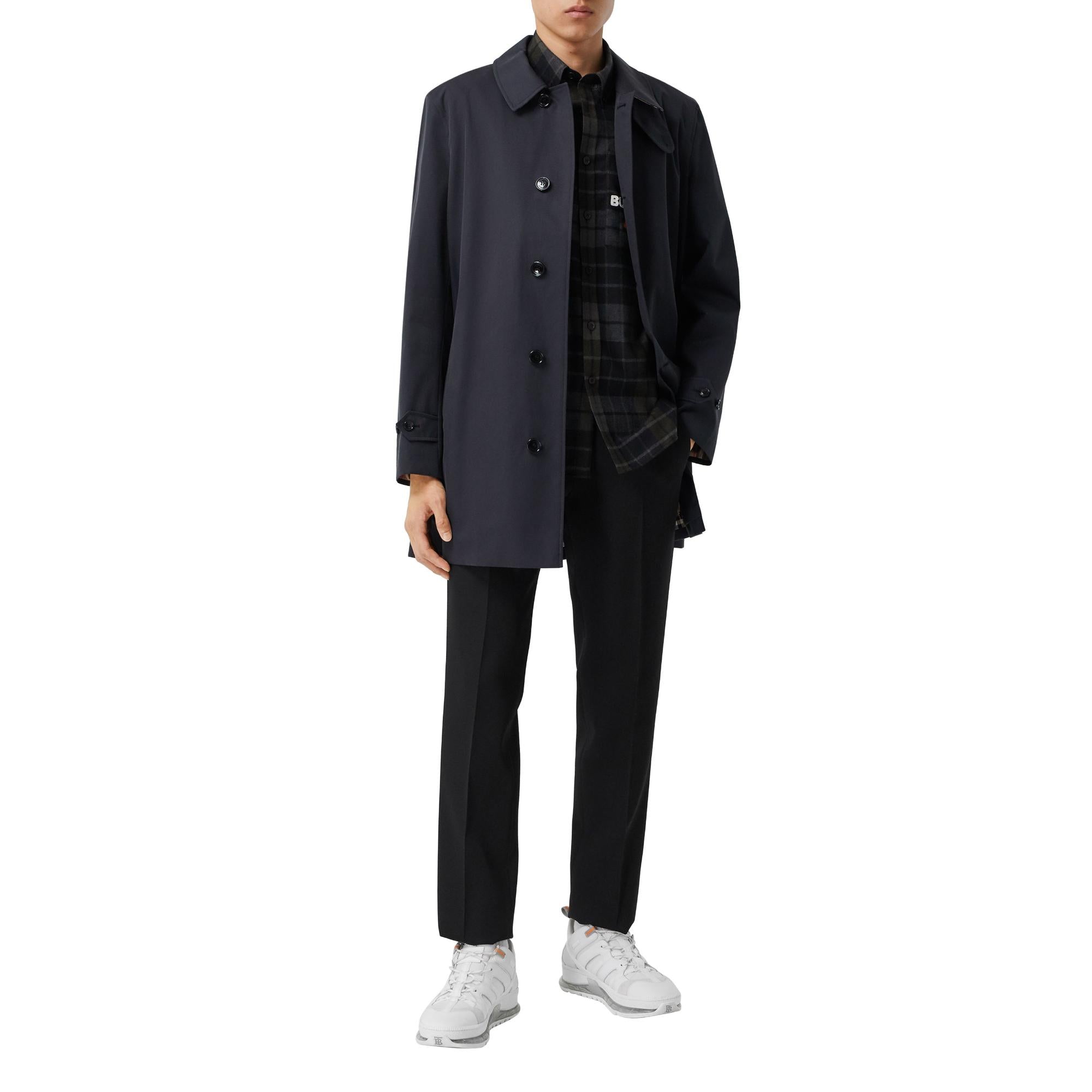 코튼 개버딘 카 코트