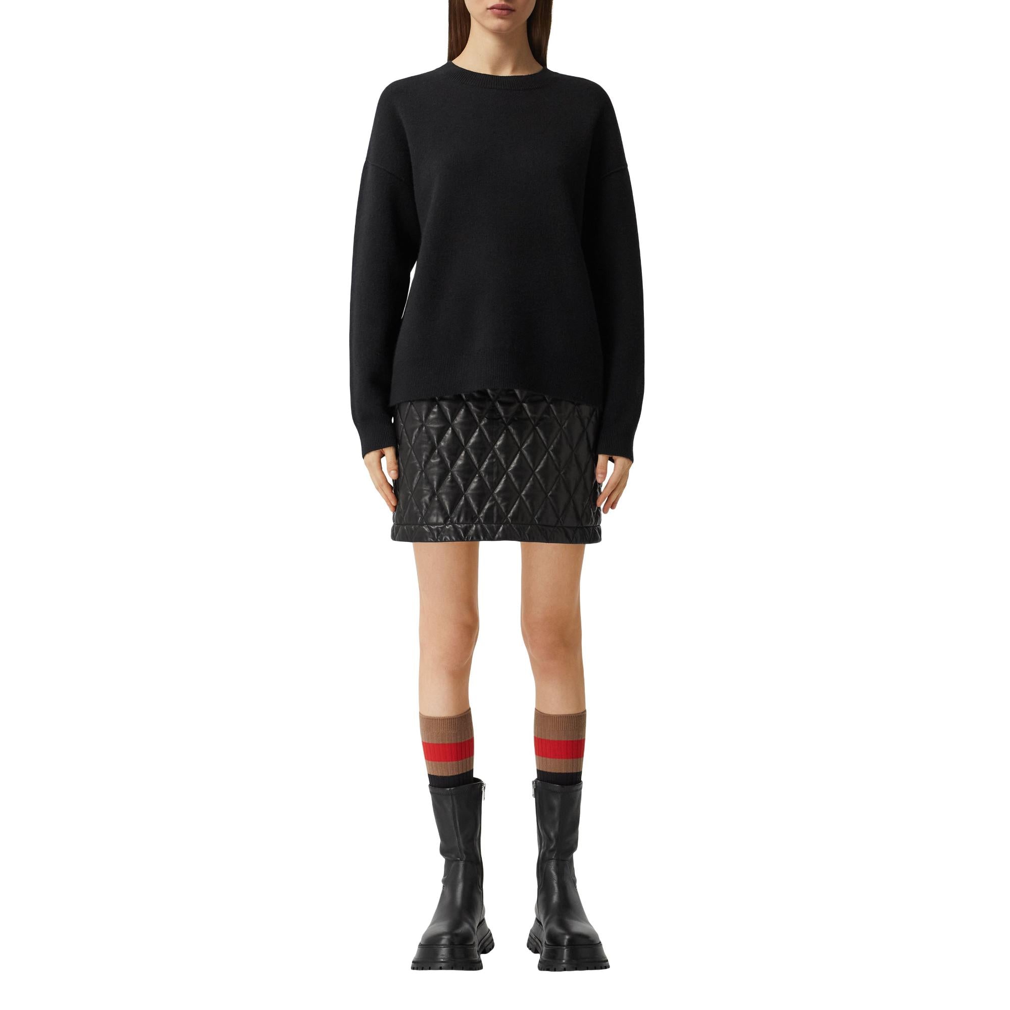 모노그램 모티프 캐시미어 블렌드 스웨터