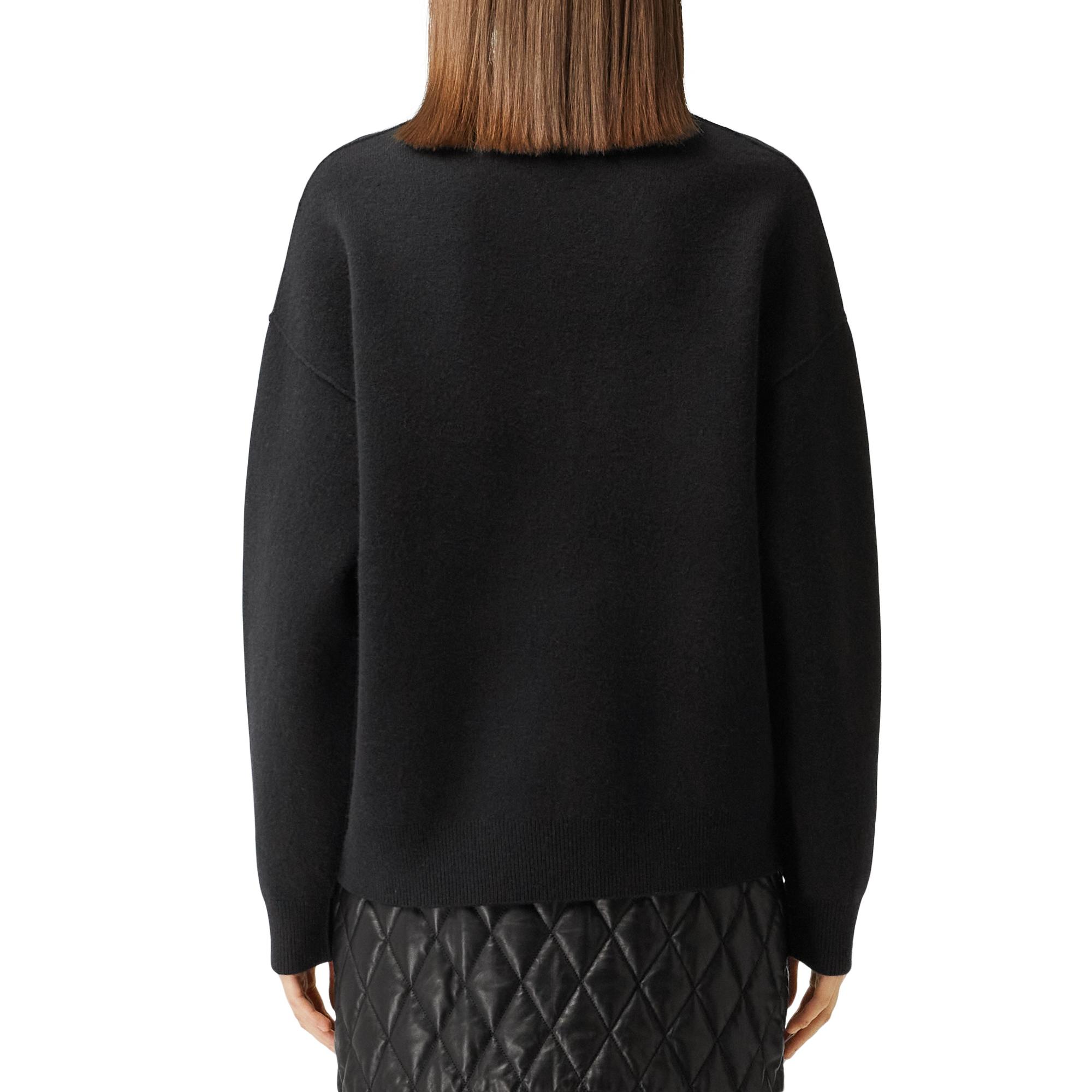 모노그램 모티프 캐시미어 블렌드 스웨터