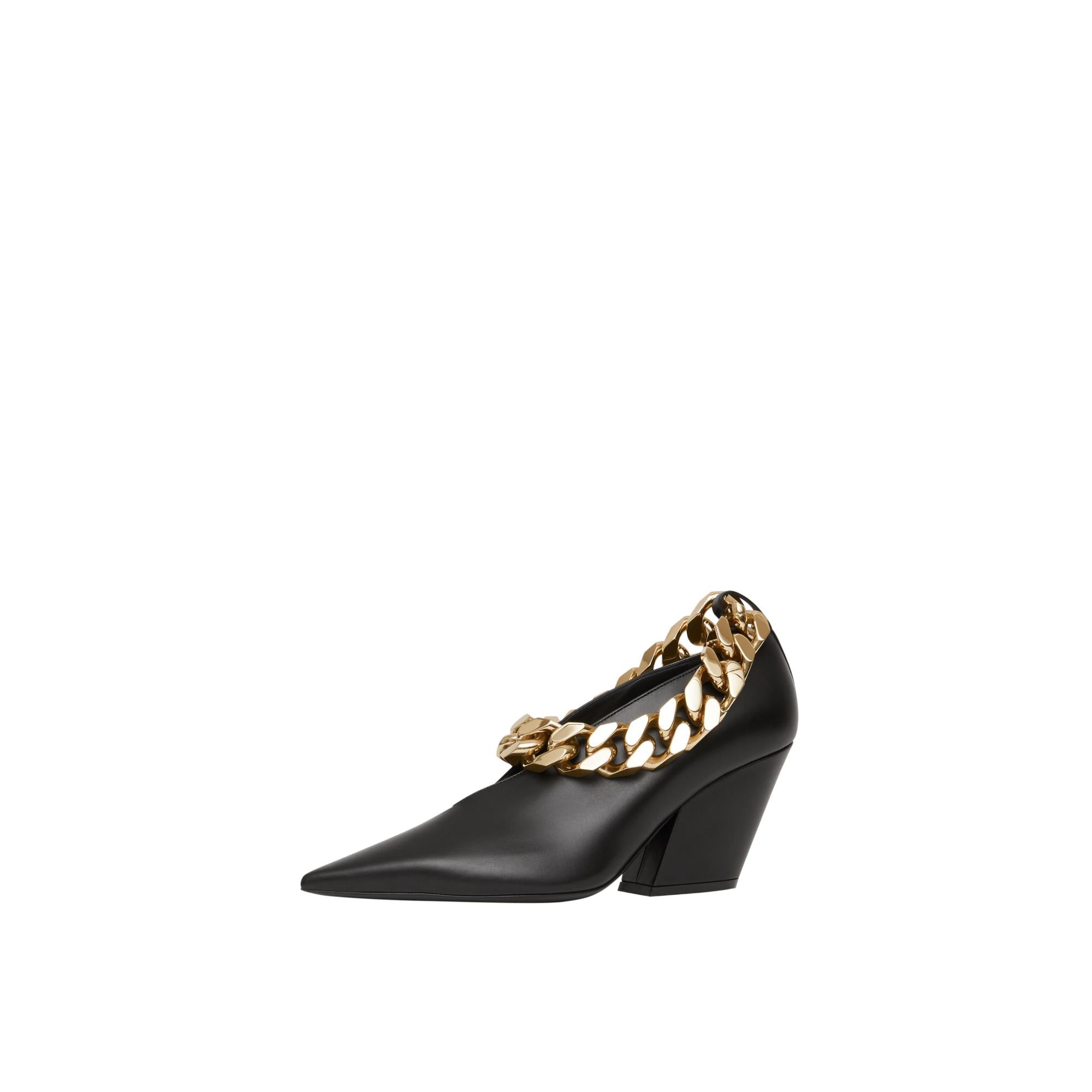 앵클 체인 펌프스