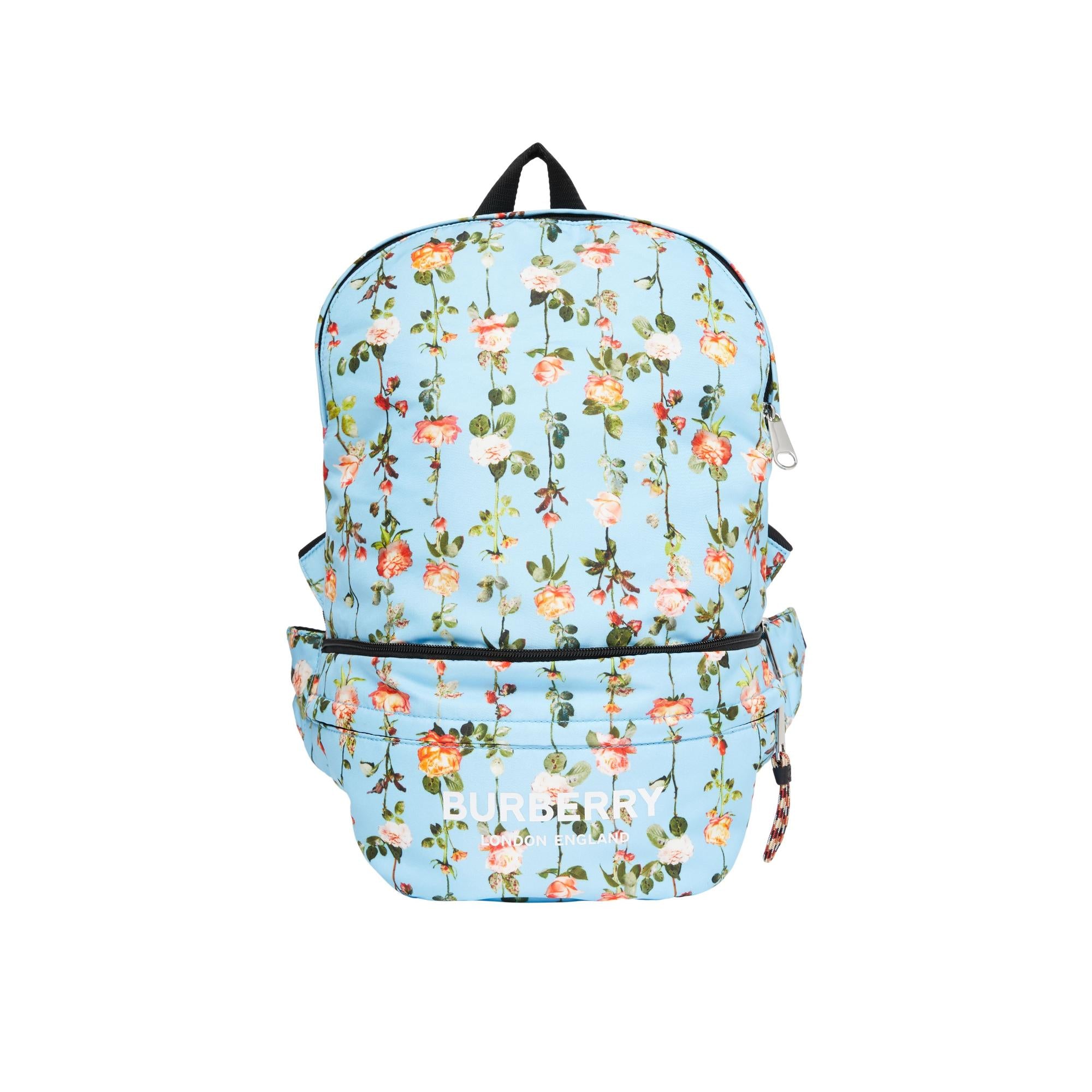 로즈 프린트 컨버터블 범 백