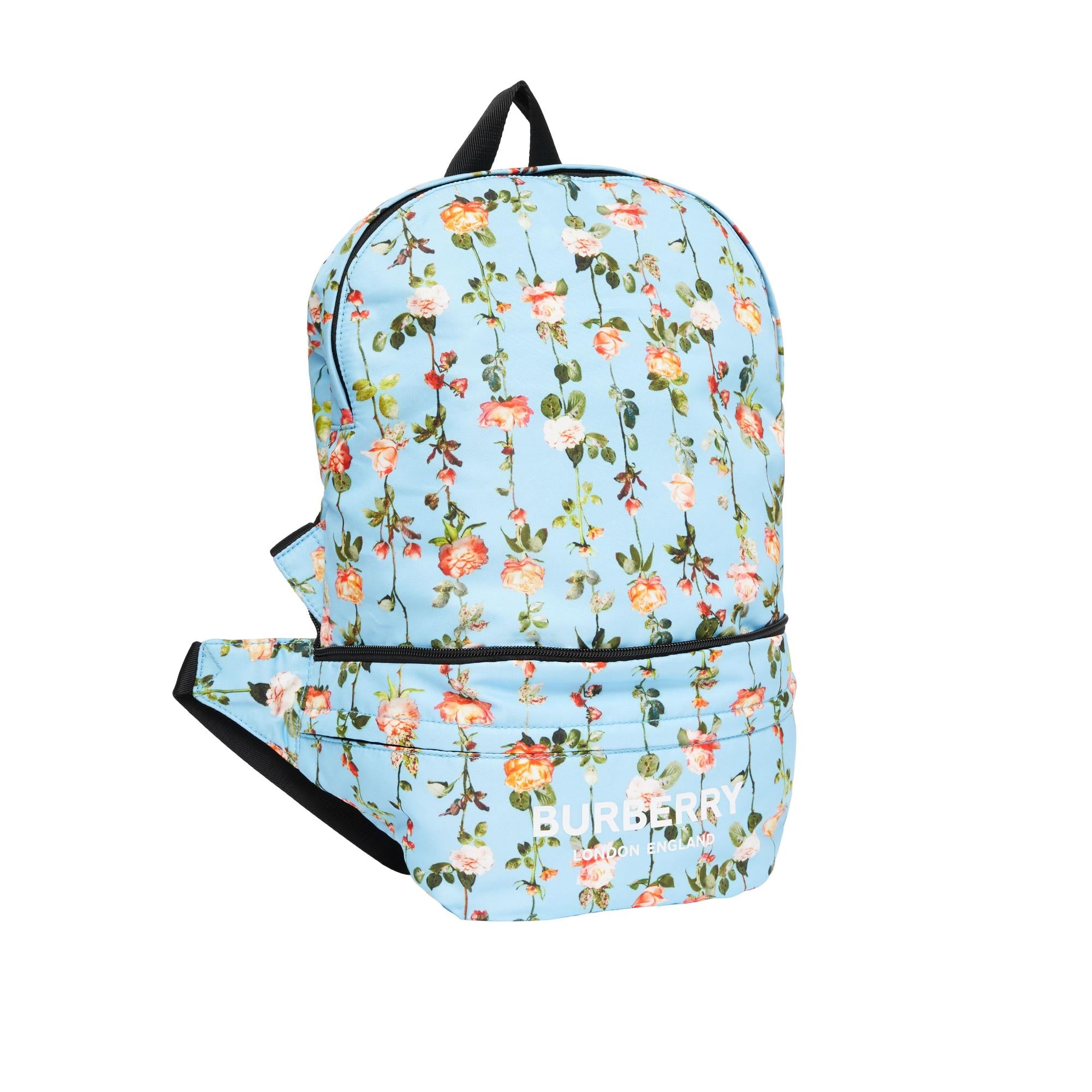 로즈 프린트 컨버터블 범 백