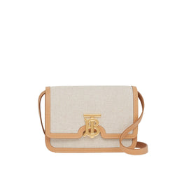 투톤 캔버스 레더 스몰 TB 백