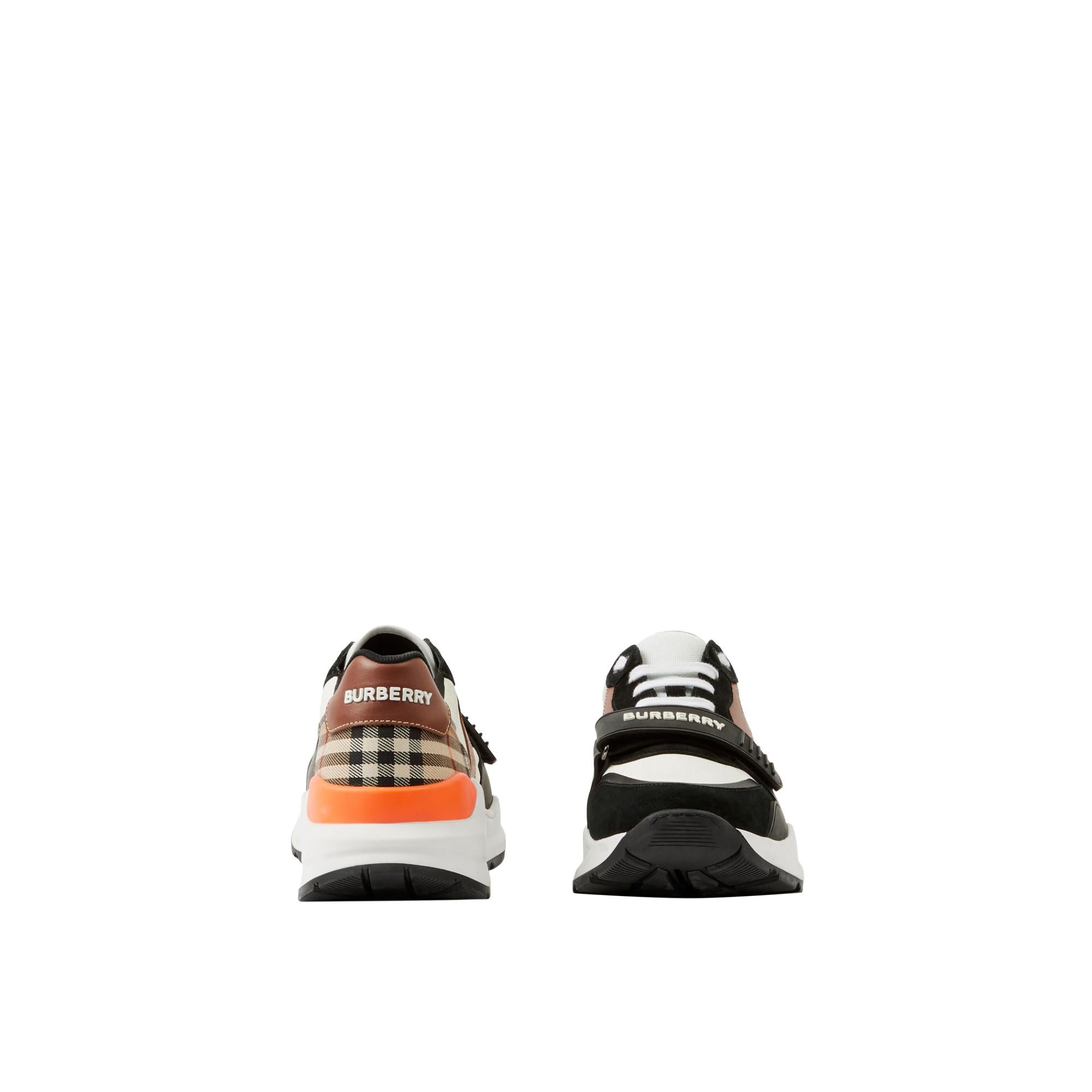 레더 스웨이드 빈티지 체크 스니커즈