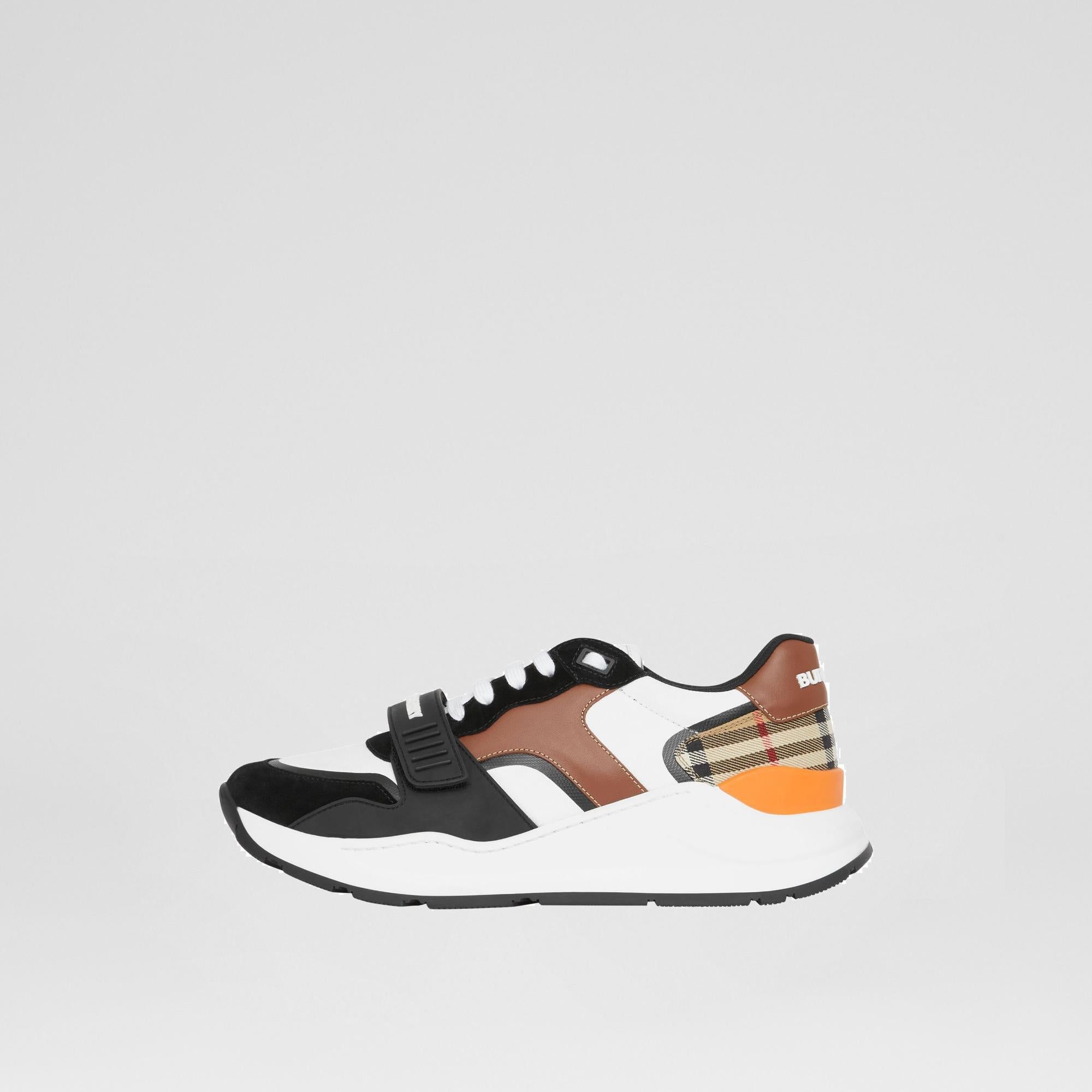 레더 스웨이드 빈티지 체크 스니커즈