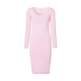 롱 슬리브 모노그램 모티프 스트레치 저지 드레스