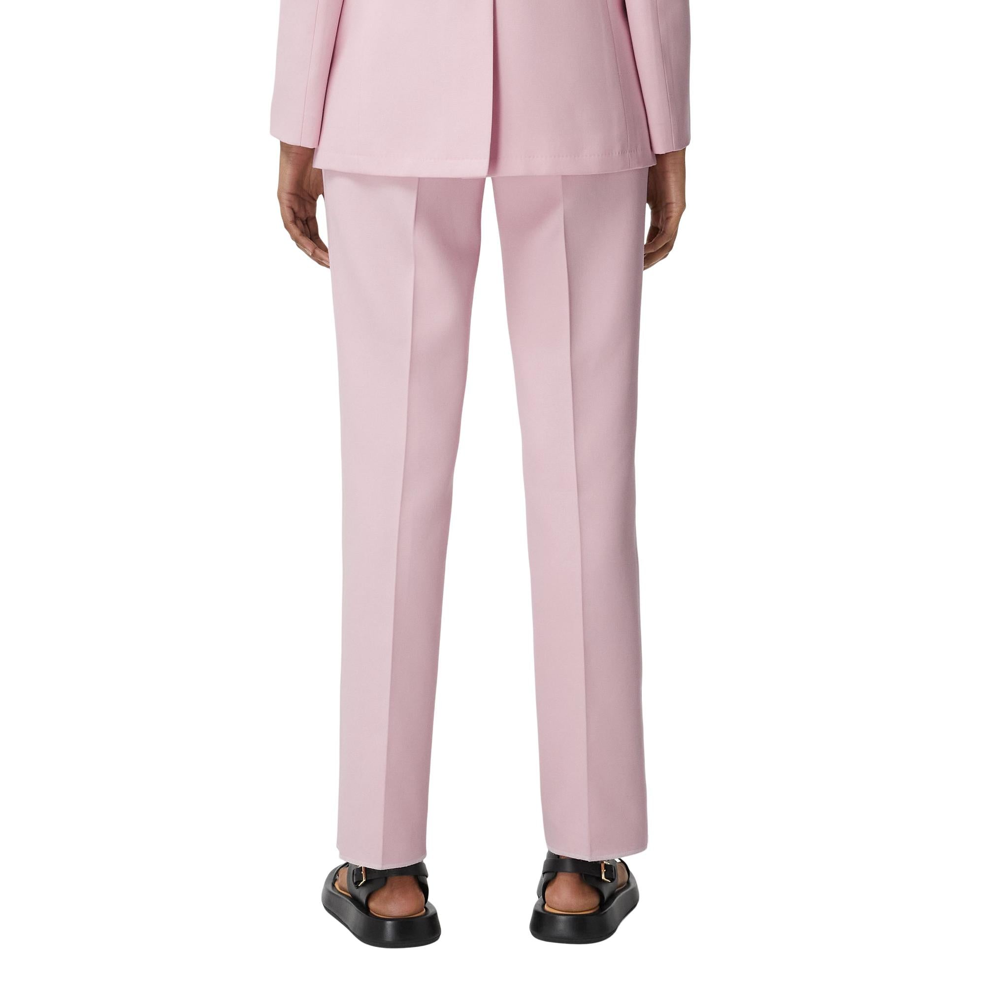 크롭 그랑 드 푸드르 울 턱시도 팬츠