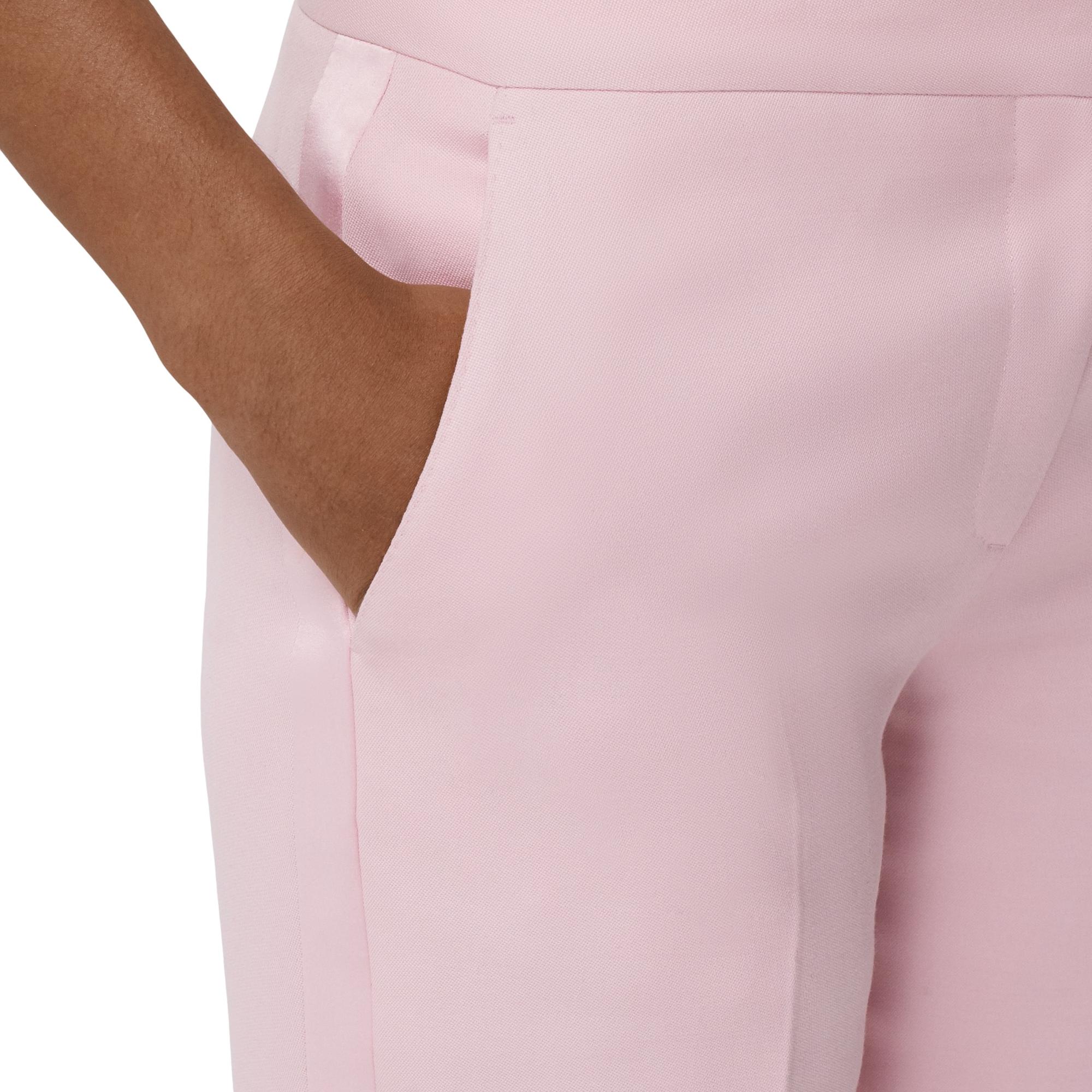 크롭 그랑 드 푸드르 울 턱시도 팬츠