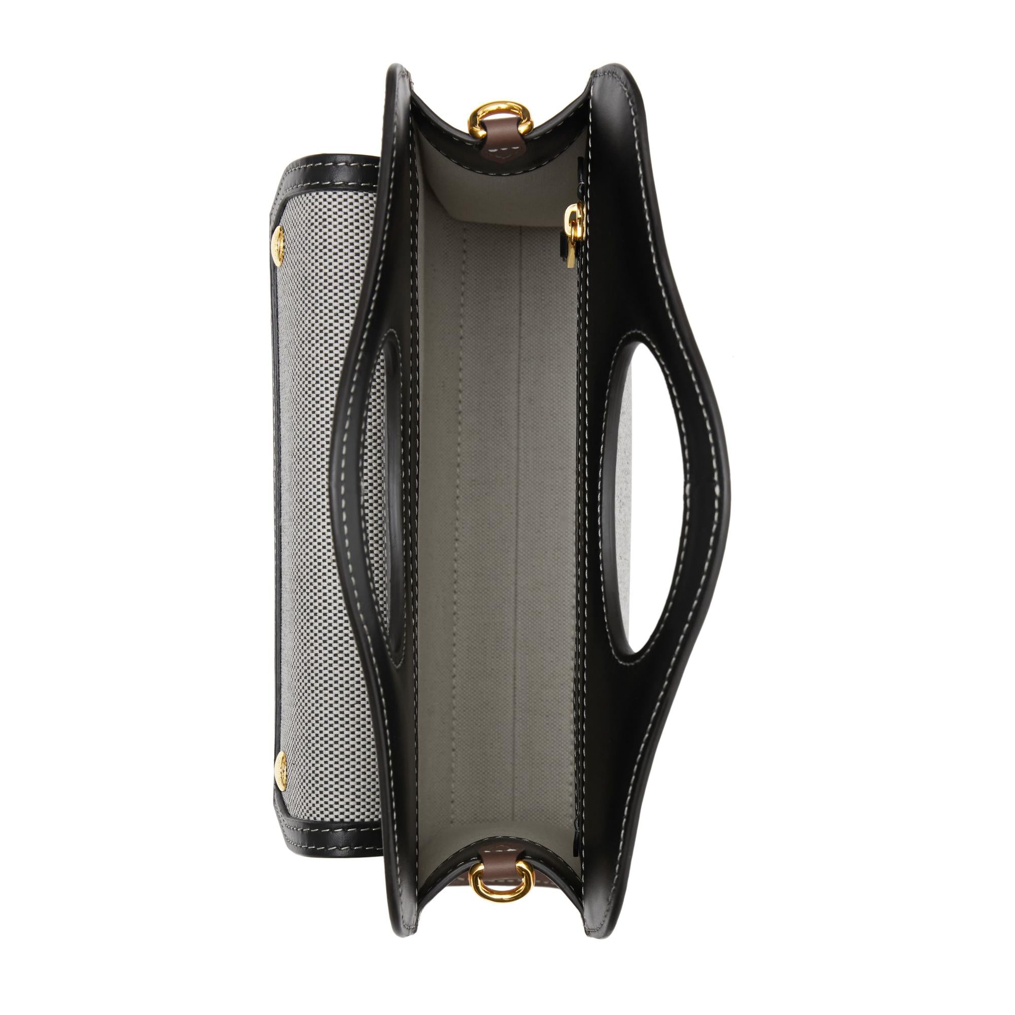 트라이톤 코튼 캔버스 레더 미니 포켓 백