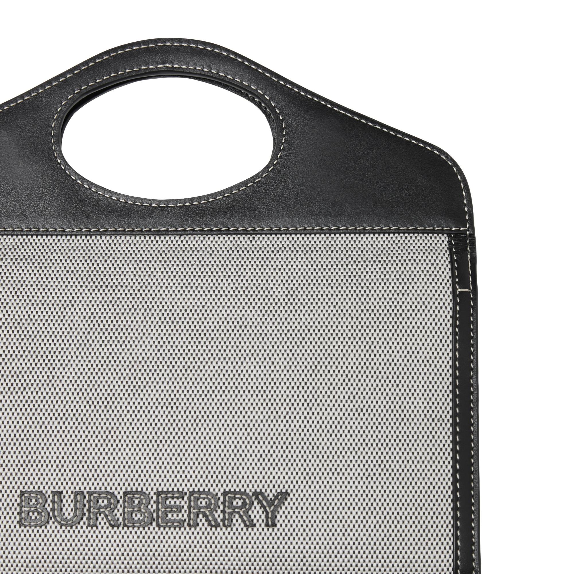 캔버스 레더 폴드오버 포켓 백