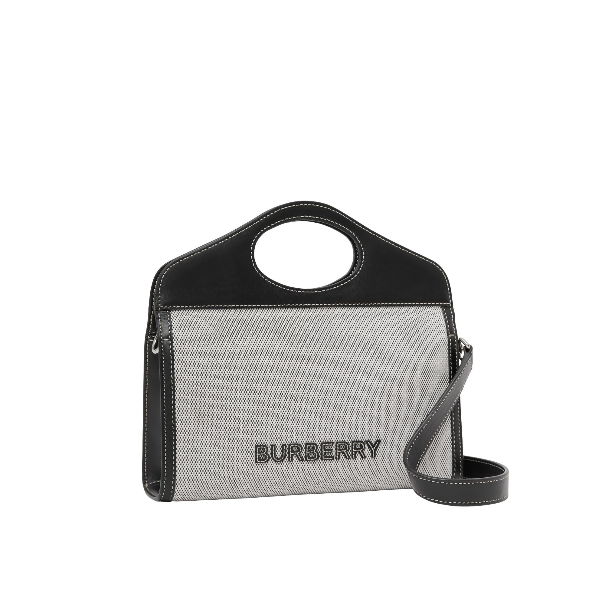 캔버스 레더 폴드오버 포켓 백