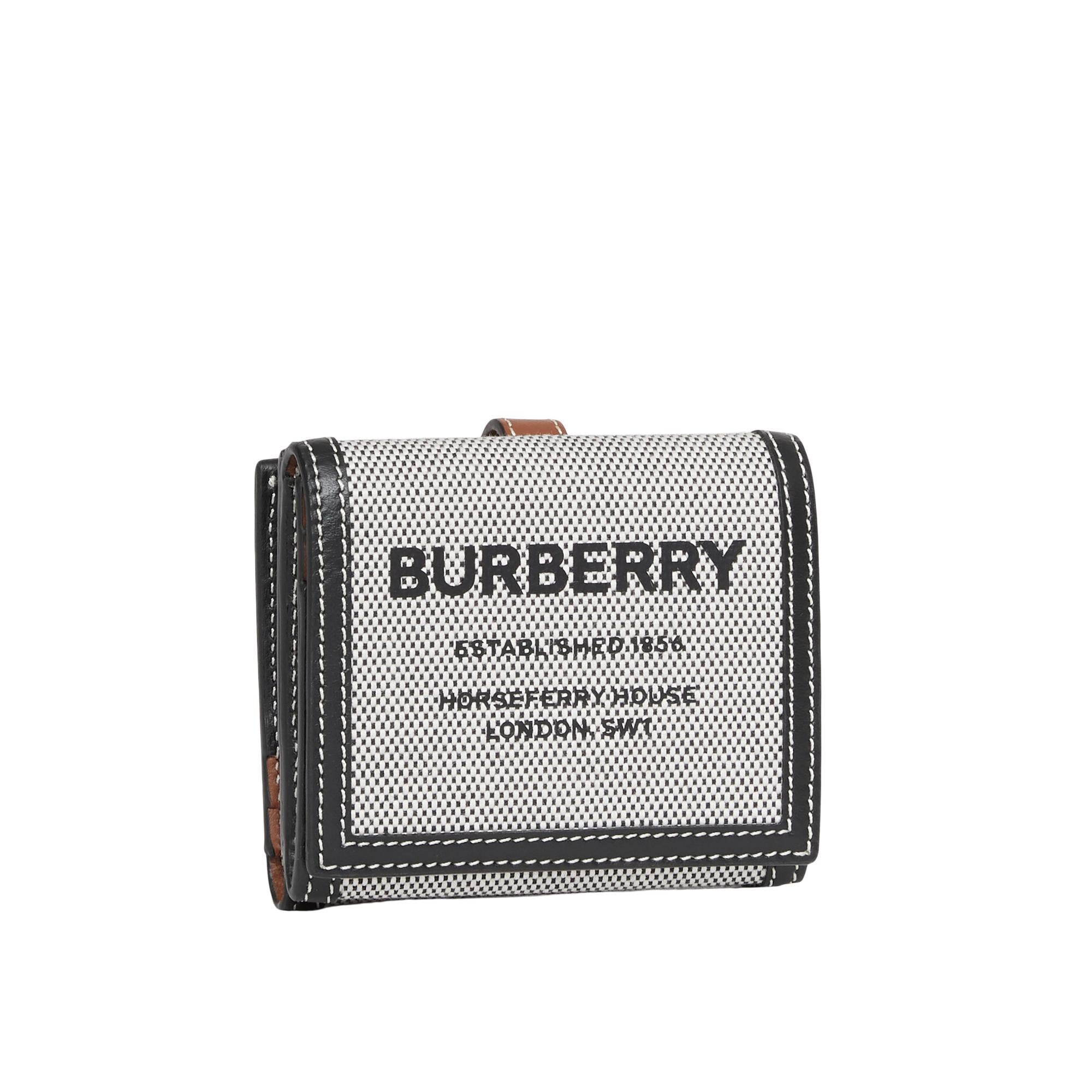 호스페리 프린트 코튼 캔버스 접이식 지갑