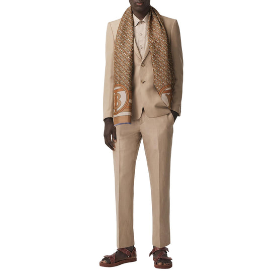 모노그램 실크 리버시블 스카프