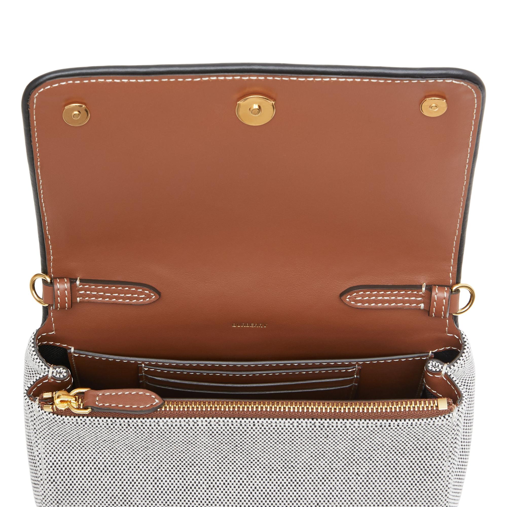 호스페리 프린트 코튼 캔버스 스몰 크로스바디 백