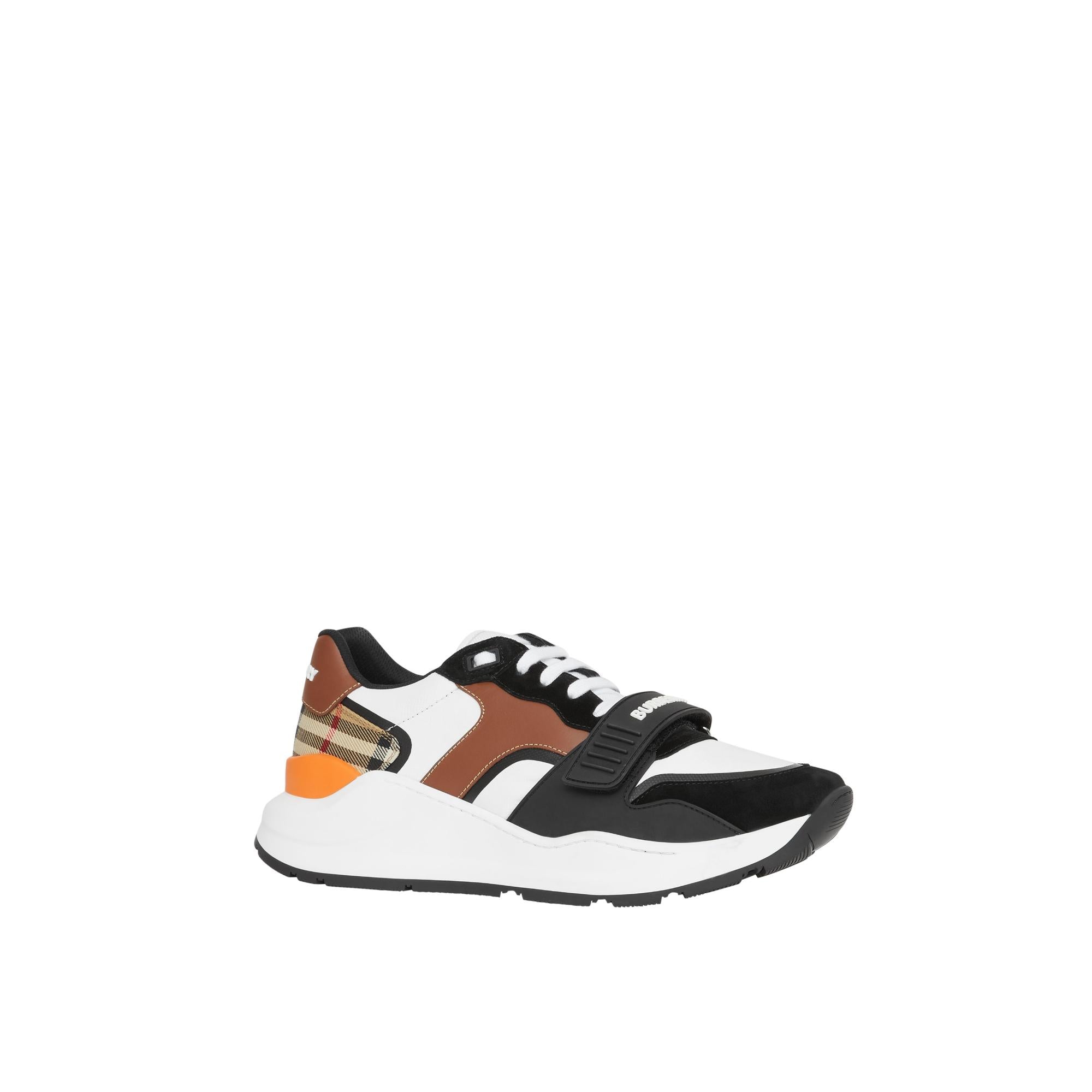 레더 스웨이드 빈티지 체크 스니커즈