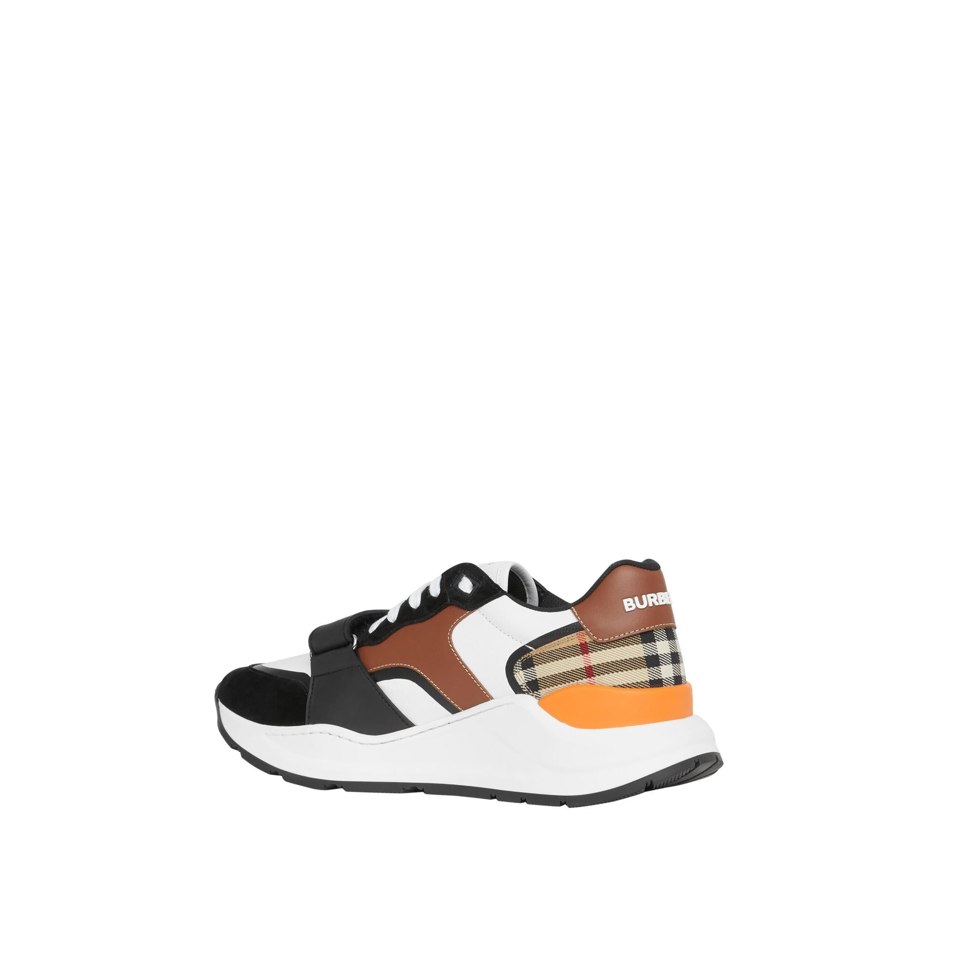 레더 스웨이드 빈티지 체크 스니커즈