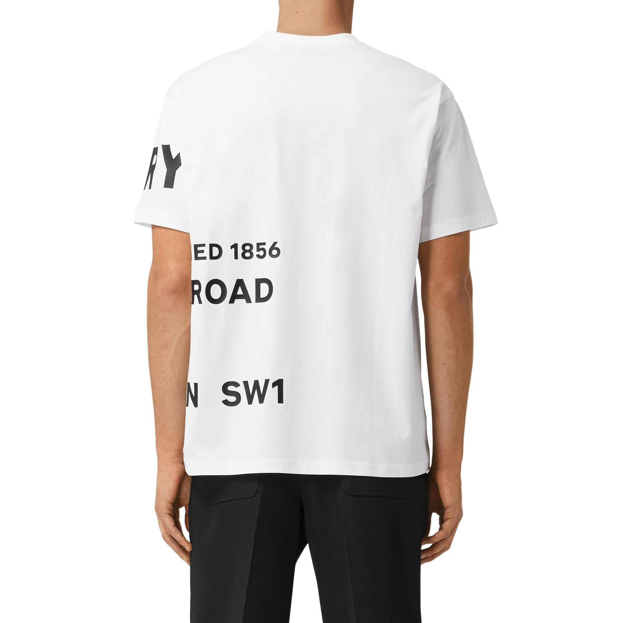 호스페리 프린트 코튼 오버사이즈 티셔츠