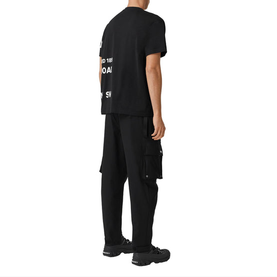 호스페리 프린트 코튼 오버사이즈 티셔츠