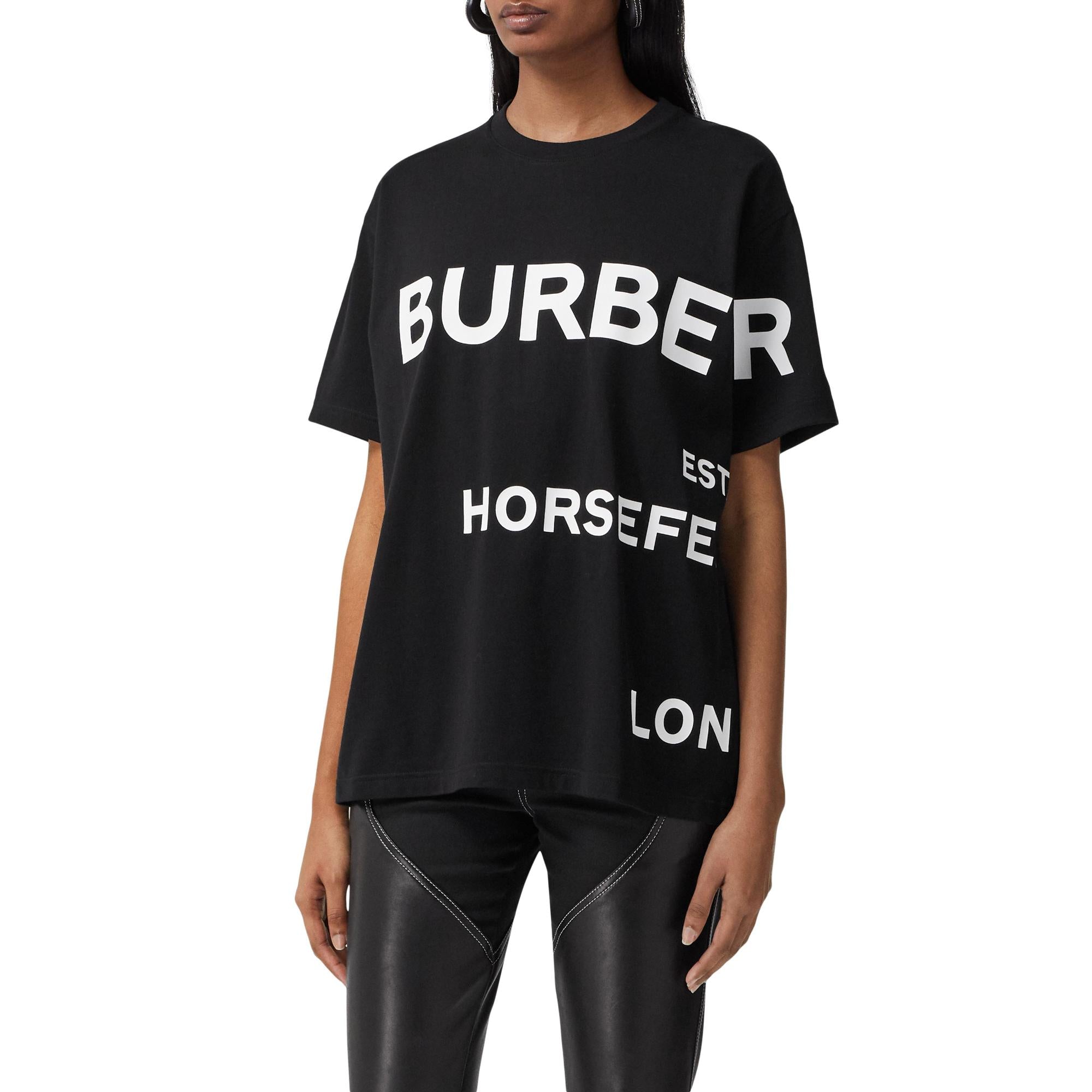 호스페리 프린트 코튼 오버사이즈 티셔츠