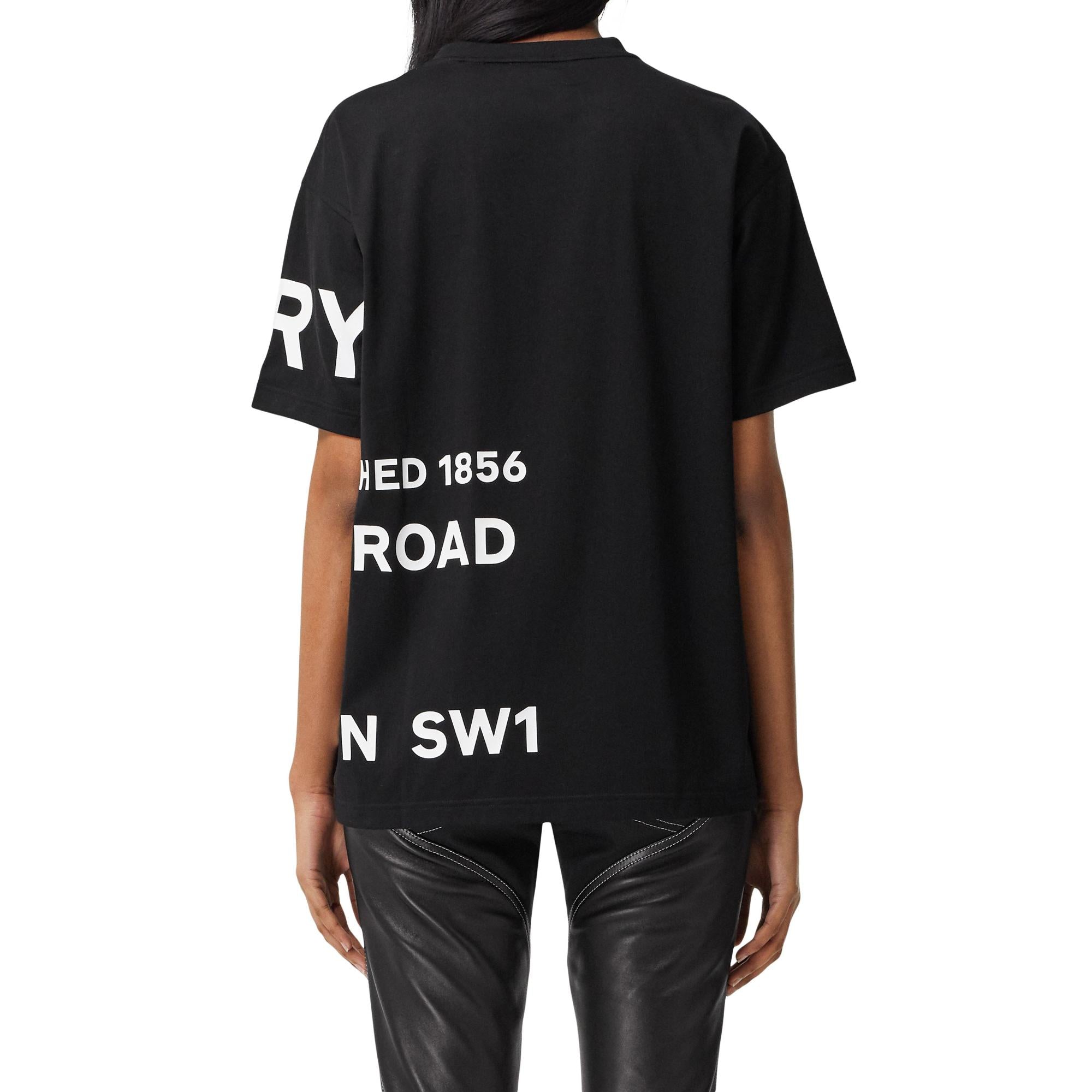 호스페리 프린트 코튼 오버사이즈 티셔츠