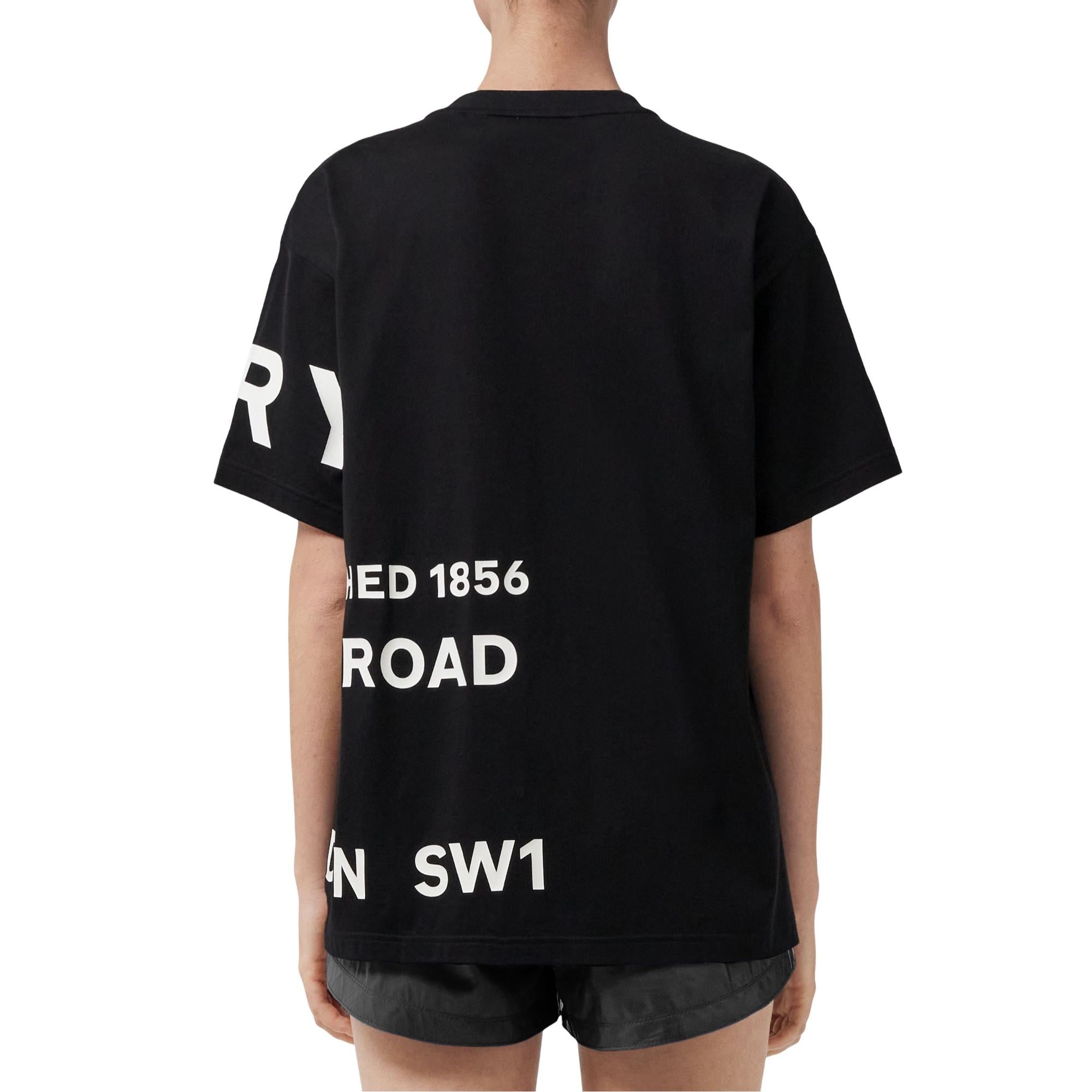 호스페리 프린트 코튼 오버사이즈 티셔츠