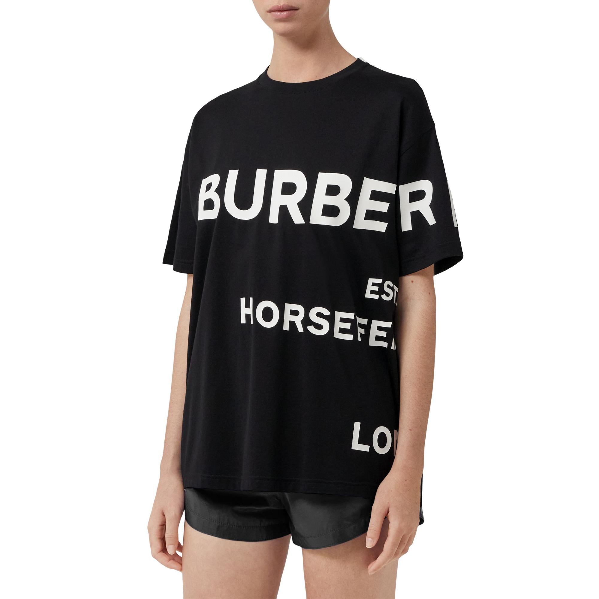 호스페리 프린트 코튼 오버사이즈 티셔츠