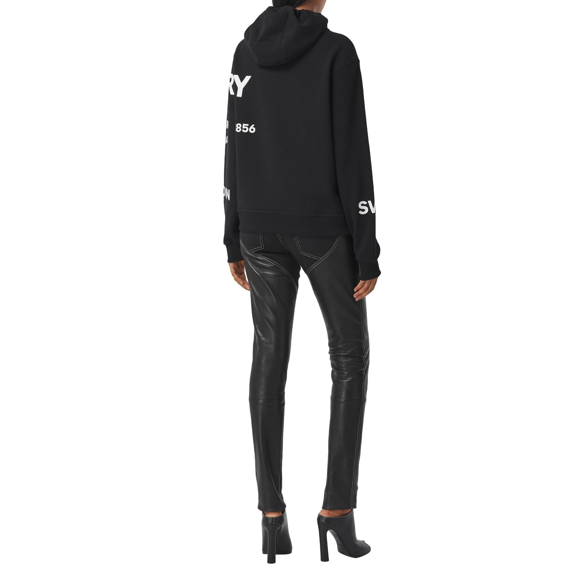 호스페리 프린트 코튼 오버사이즈 후디