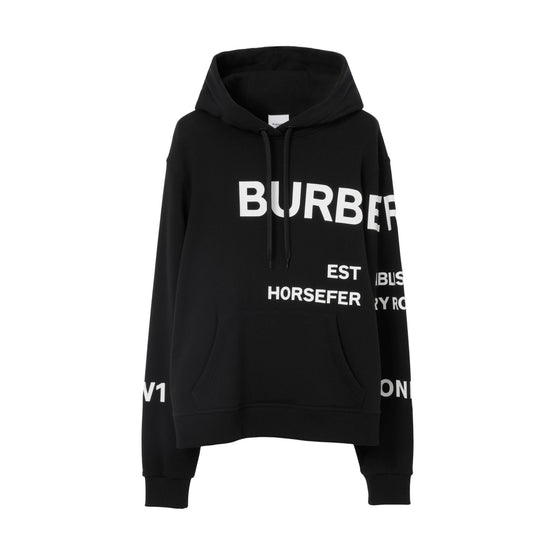 호스페리 프린트 코튼 오버사이즈 후디