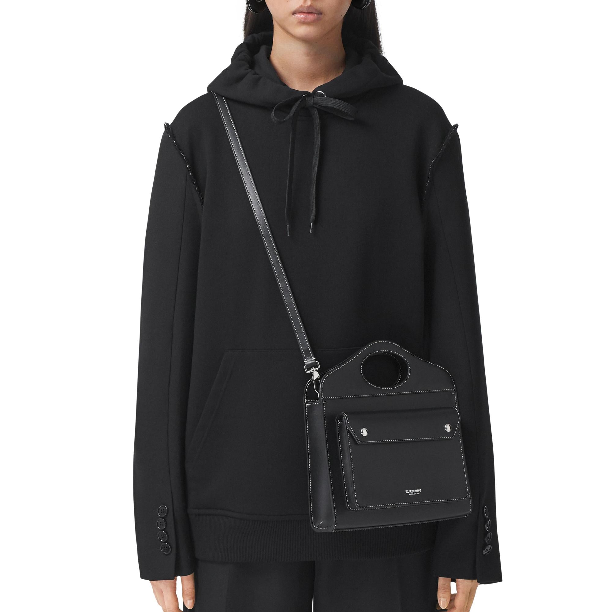 톱스티치 레더 미니 포켓 백