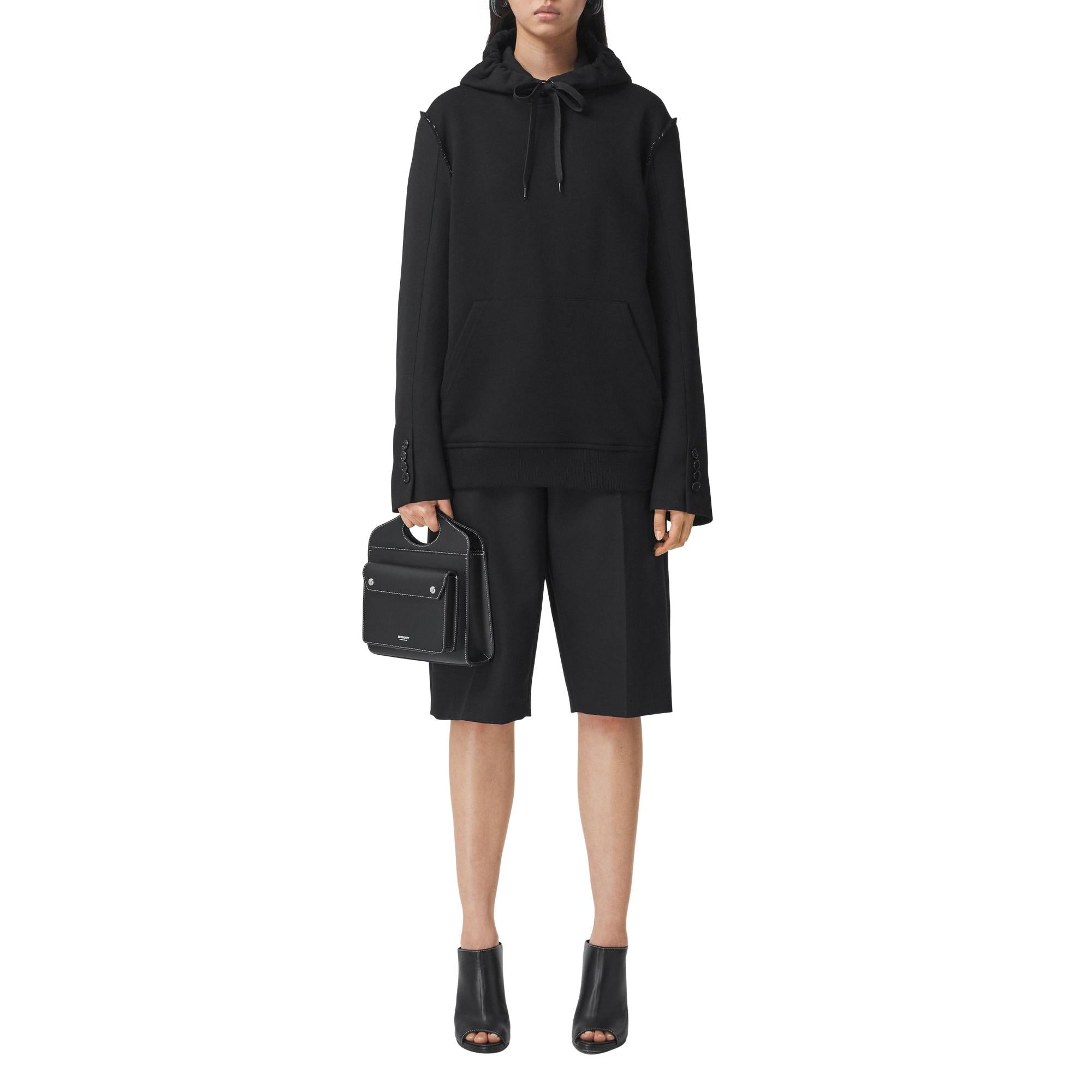 톱스티치 레더 미니 포켓 백