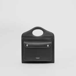 톱스티치 레더 미니 포켓 백