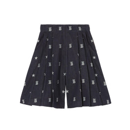 스타 모노그램 모티프 재패니즈 데님 퀼로트