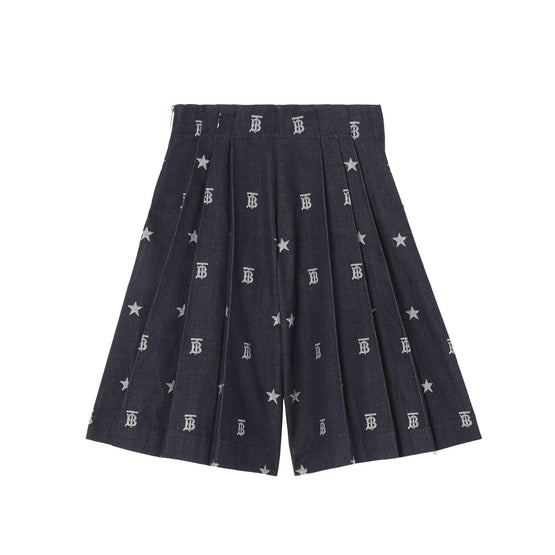 스타 모노그램 모티프 재패니즈 데님 퀼로트