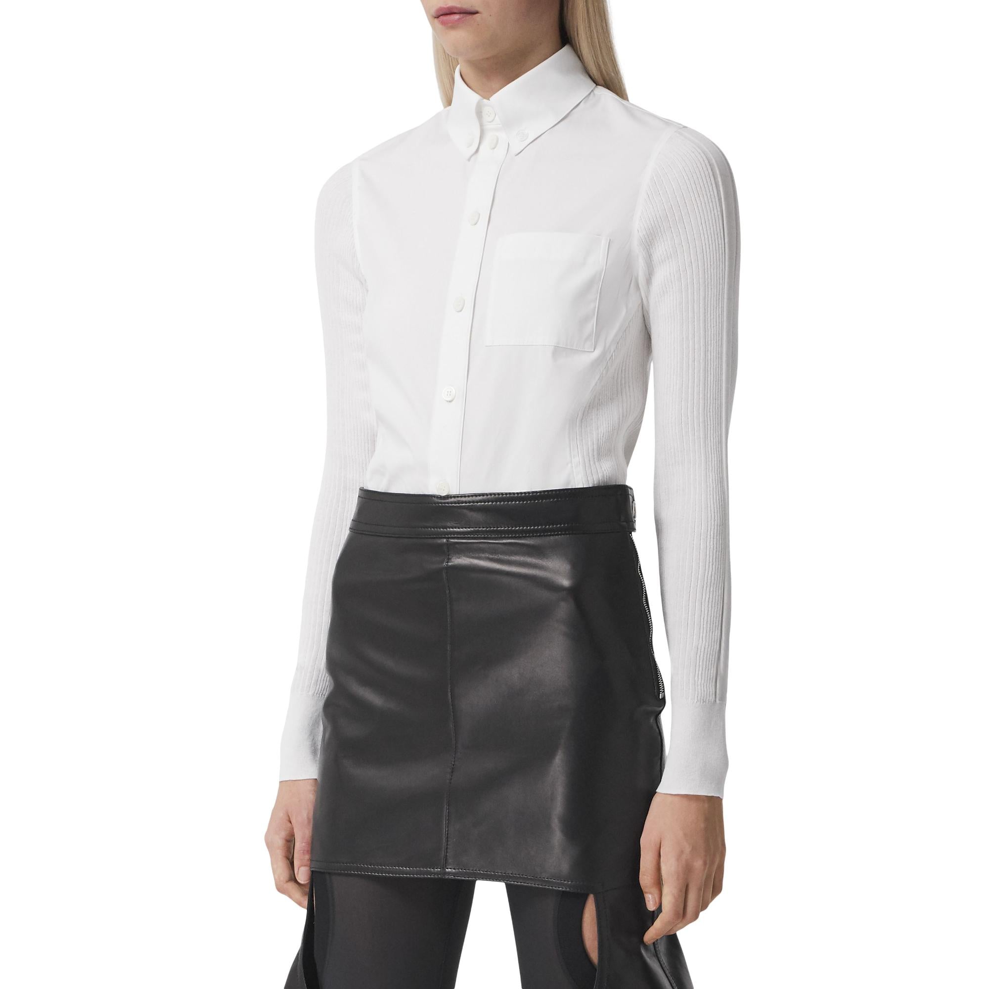 피티드 코튼 셔츠