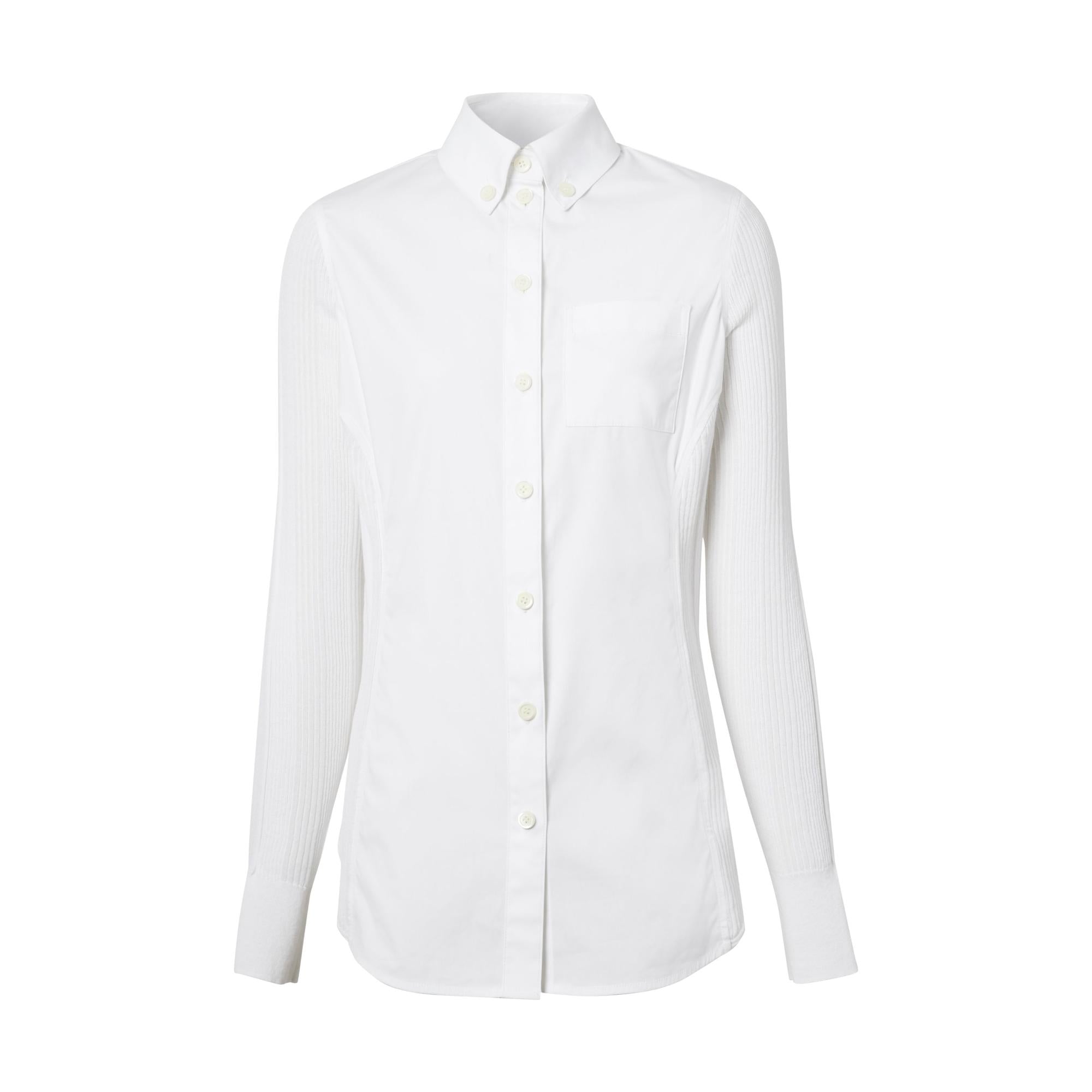 피티드 코튼 셔츠