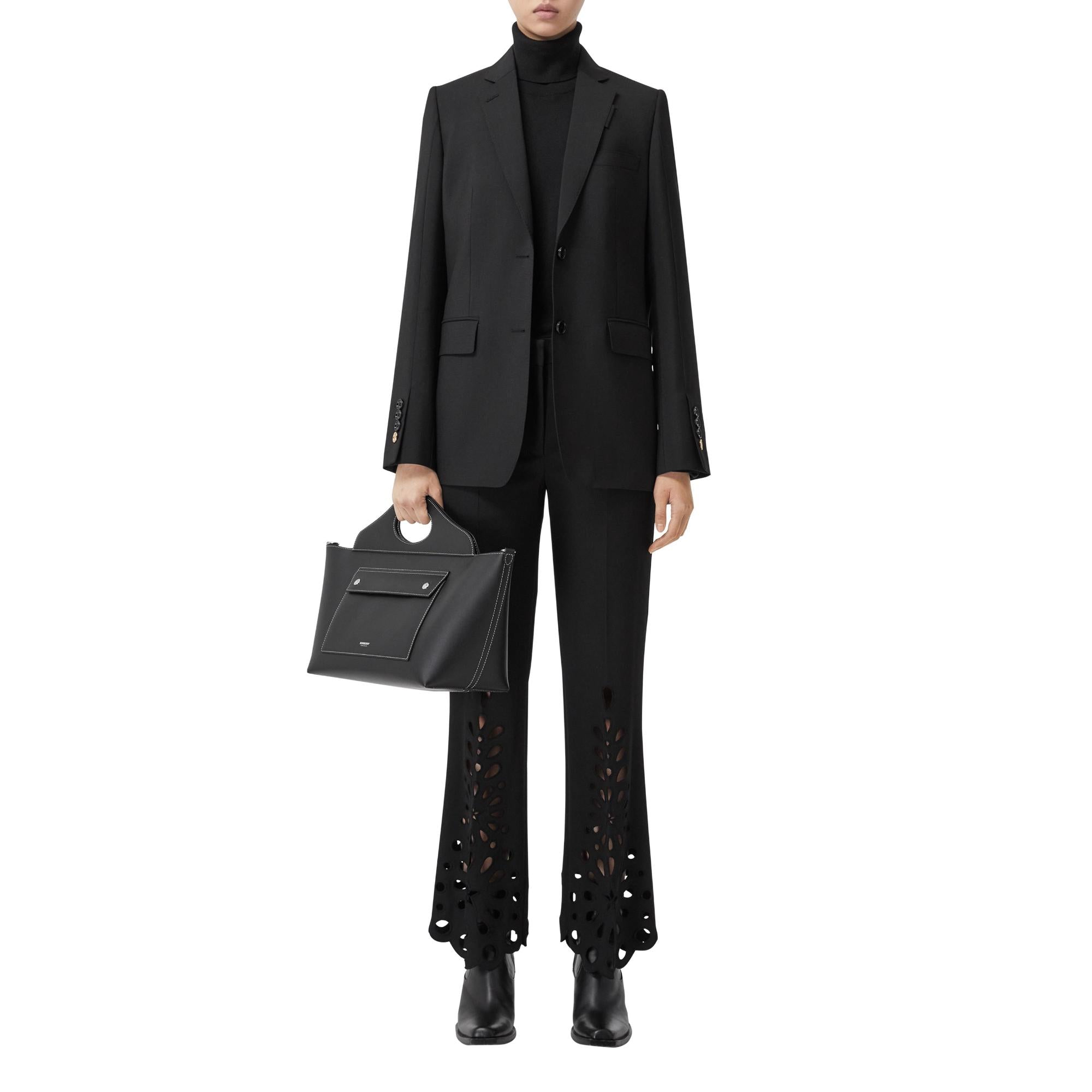 레더 스몰 소프트 포켓 토트