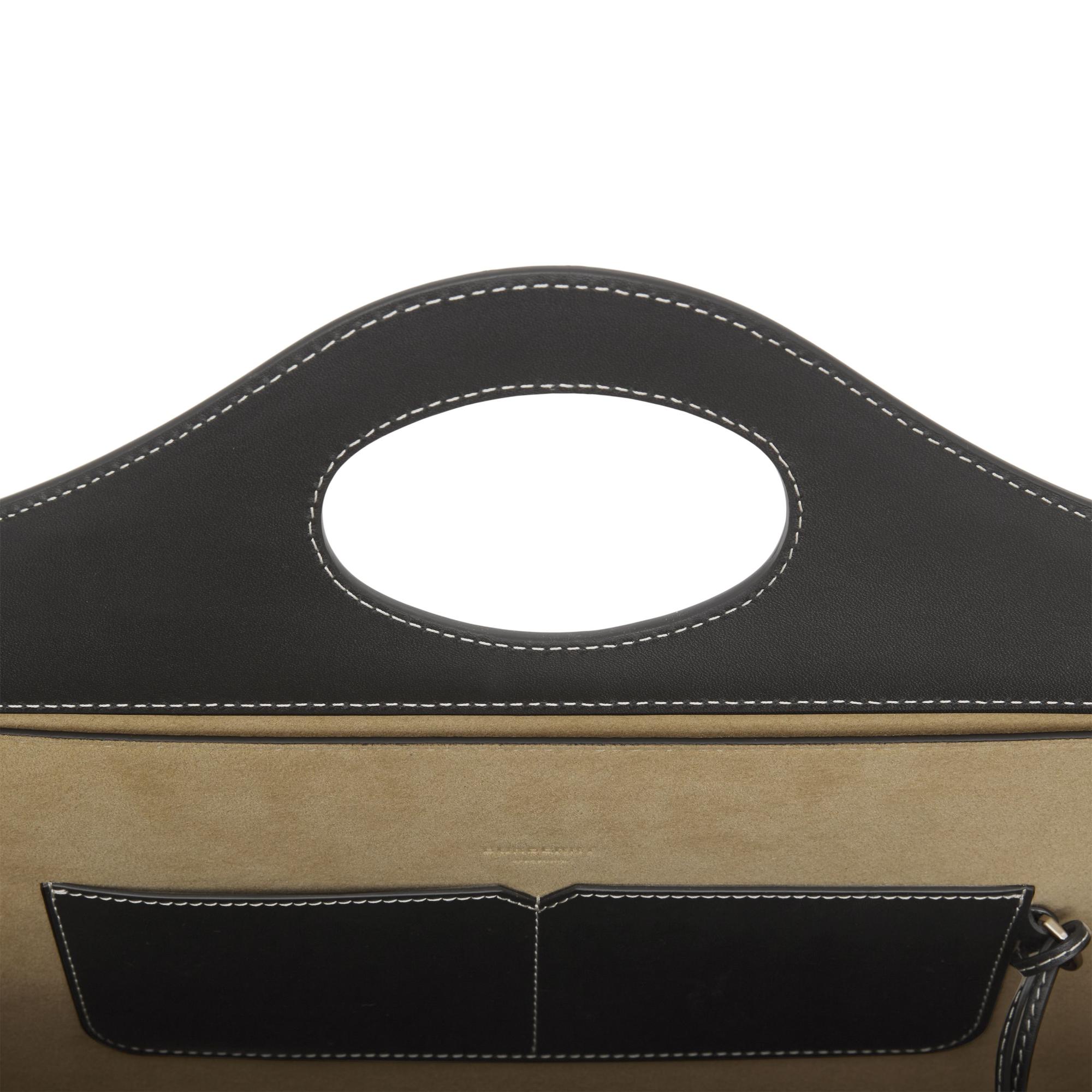 레더 스몰 소프트 포켓 토트